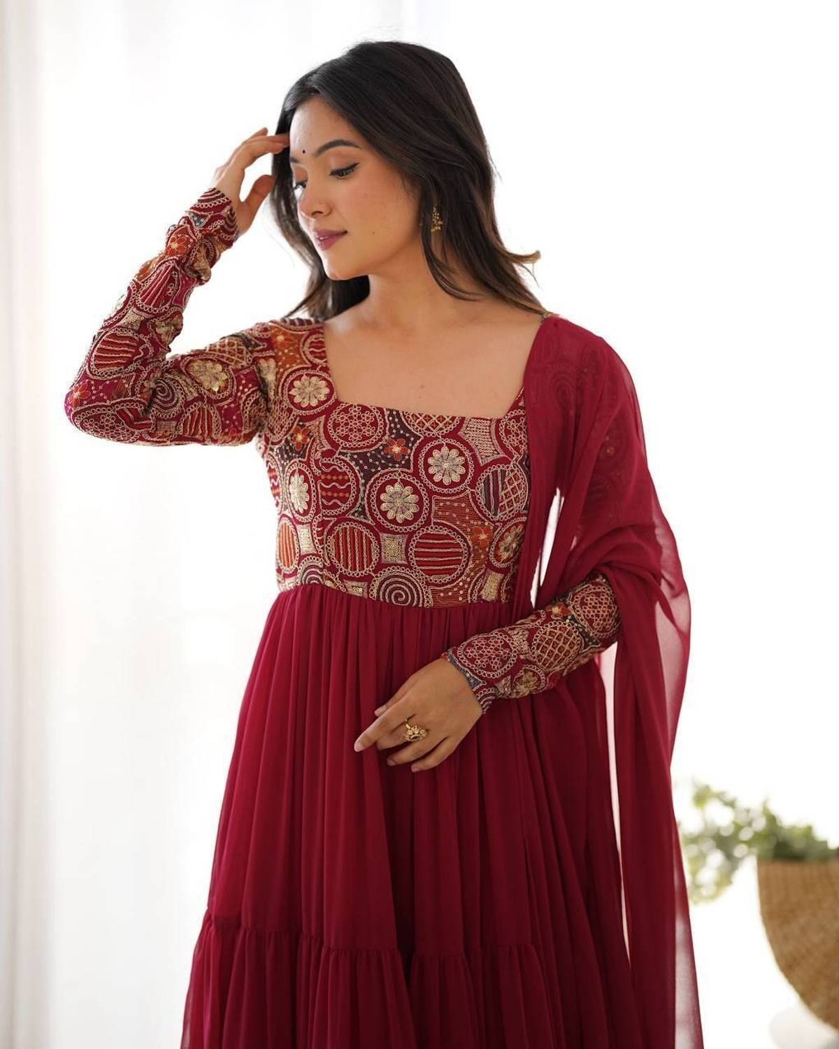 NiyantaBoutique Women Kurta Pant Dupatta Set - Image 4
