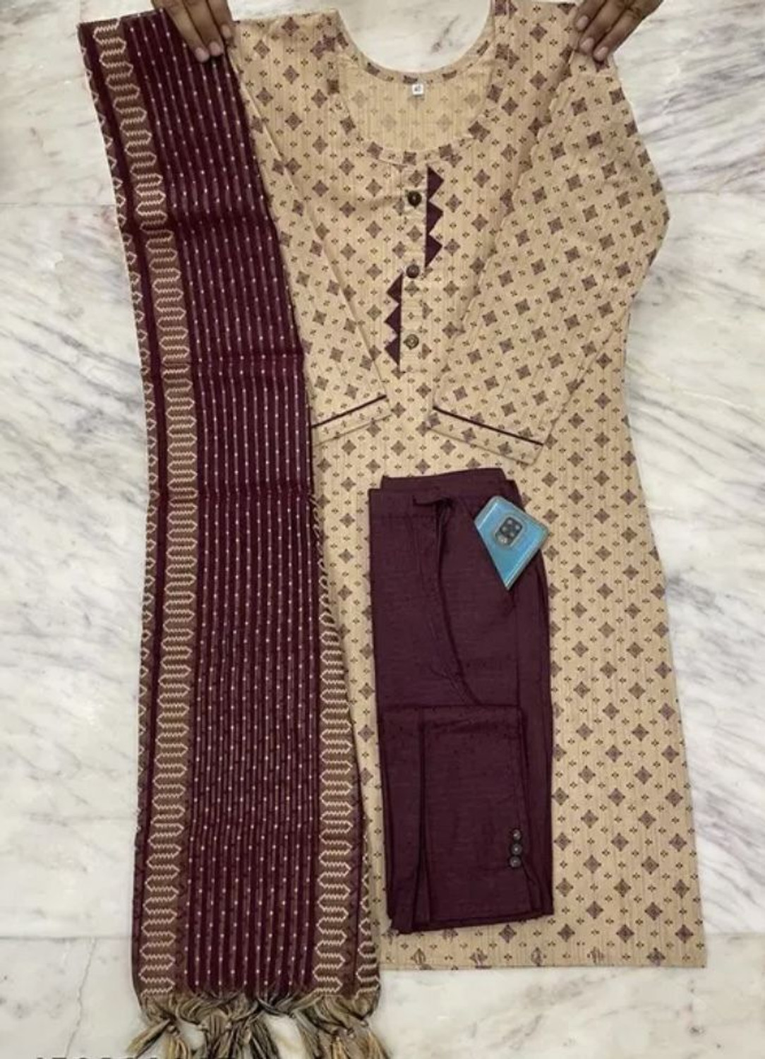 Image of Leafhandlooms Women Kurta and Pant Set
