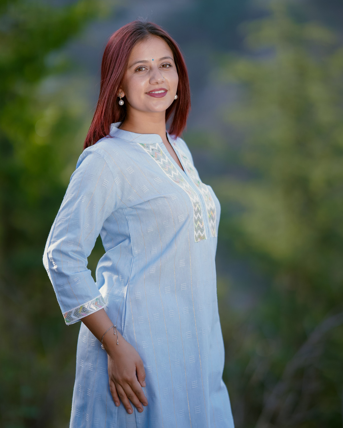 Image of Madarwa Women Kurti Pant Dupatta Set