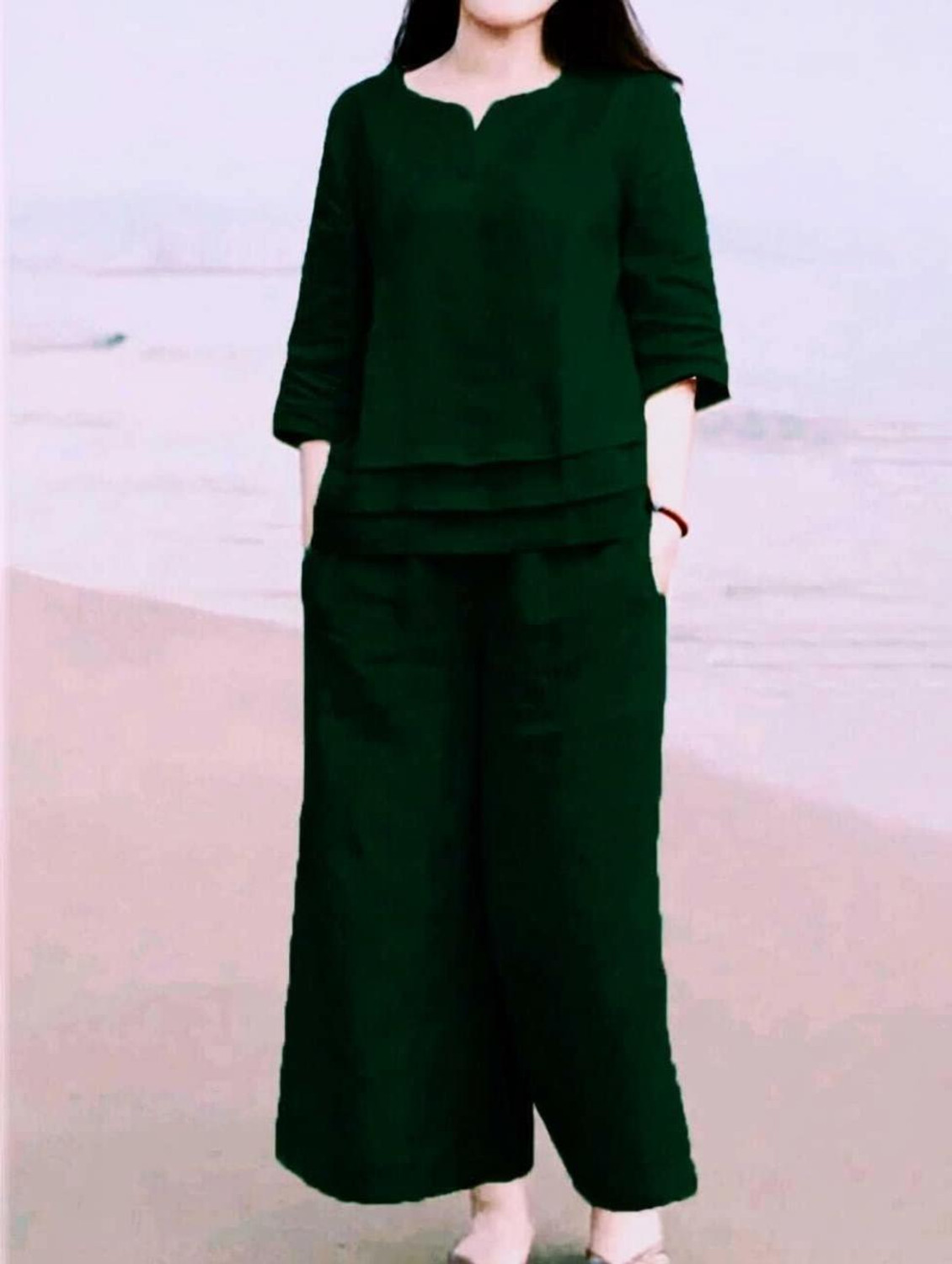 Image of Ramyka Top Palazzos Co-ords Set