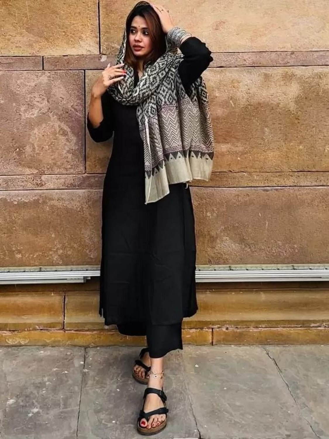 Image of Lamba Creations Women Kurta Pant Dupatta Set