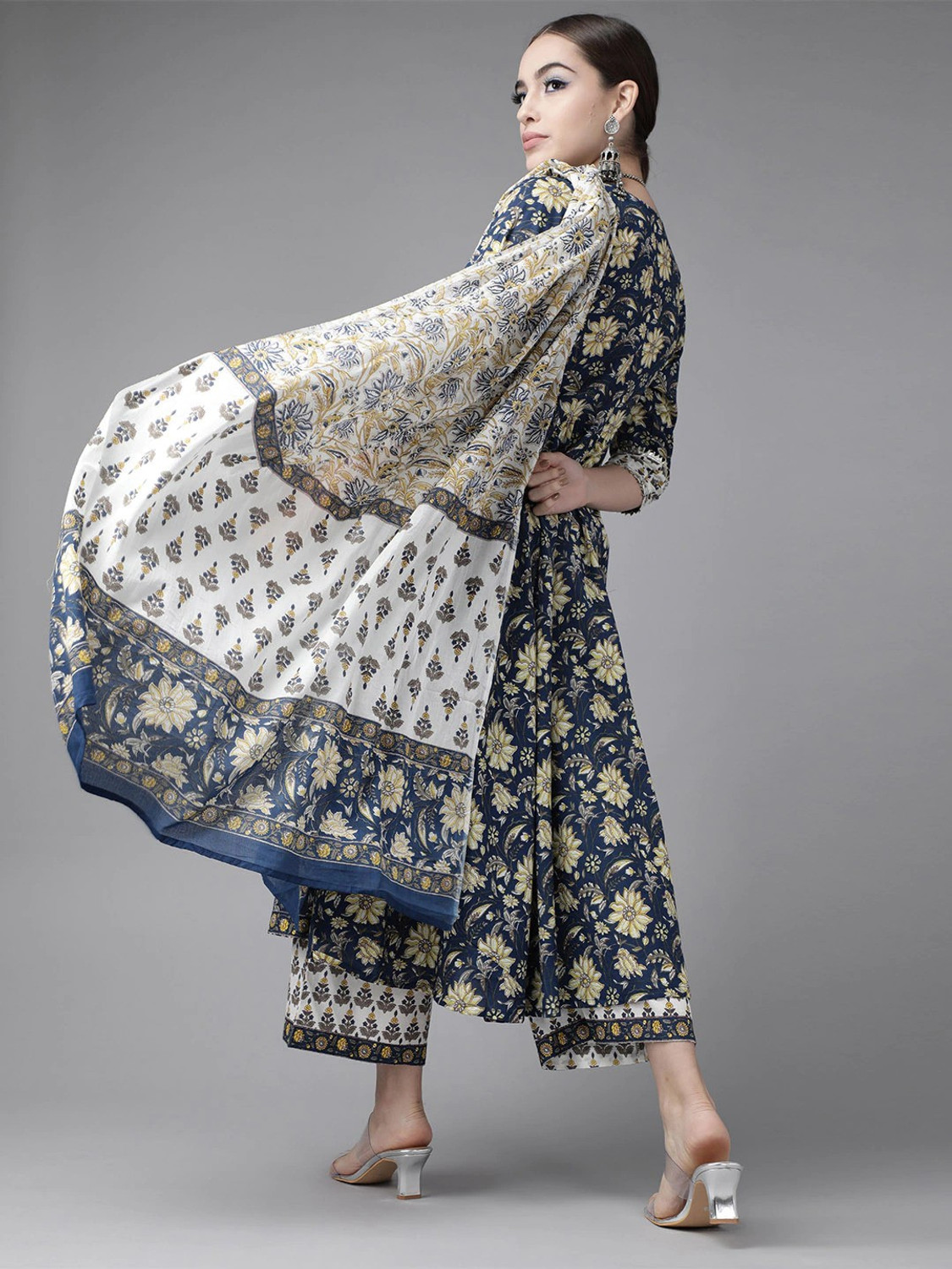 Image of The Style Story Women Kurta Pant Dupatta Set