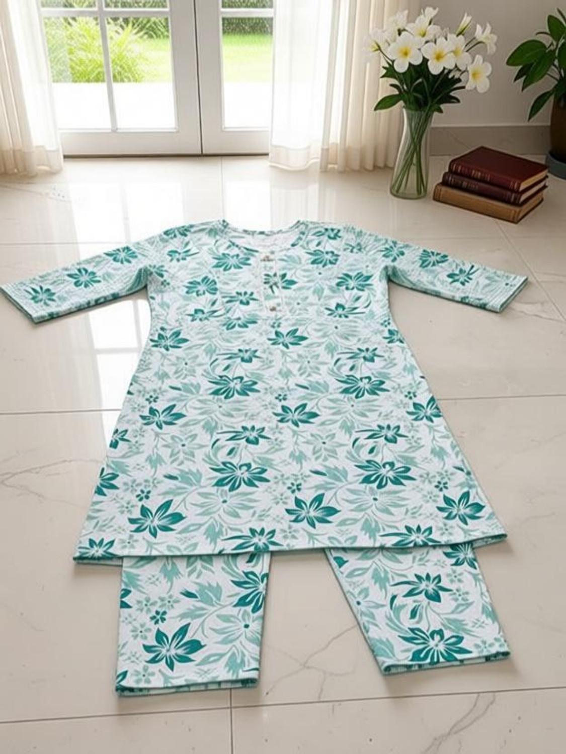 Image of Leafhandlooms Women Kurta and Pant Set
