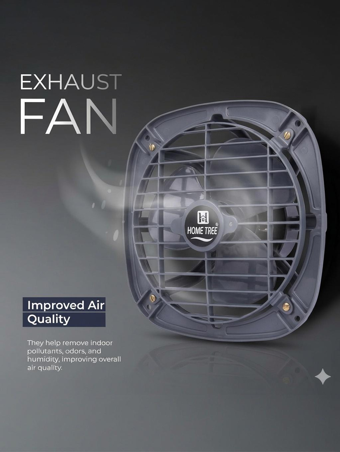 Image of Home Tree AIR FAN | 9 inch | 1 Year Warranty | Copper Motor | High Speed 225 mm with 12 Months Warranty Energy Saving 250 mm Wall Fan (black | Pack of 1)