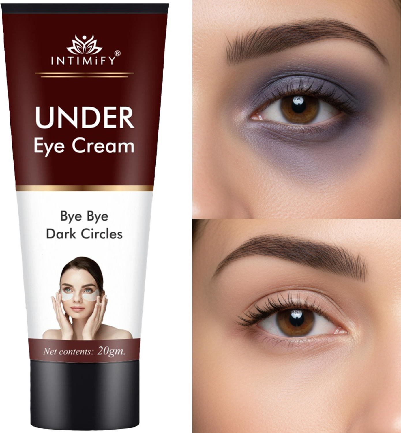Image of INTIMIFY Under Eye Cream For Dark Circles, Nourishes Under Eye Skin