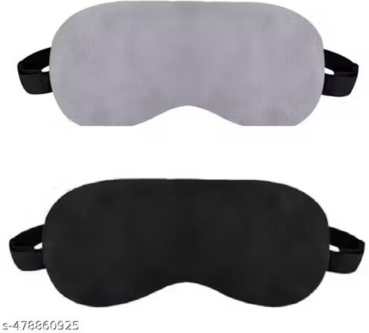 Image of Emutz Relaxation & Eye Pain Relief (Black, Grey) (Pack Of 2) Eye Mask for Sleeping