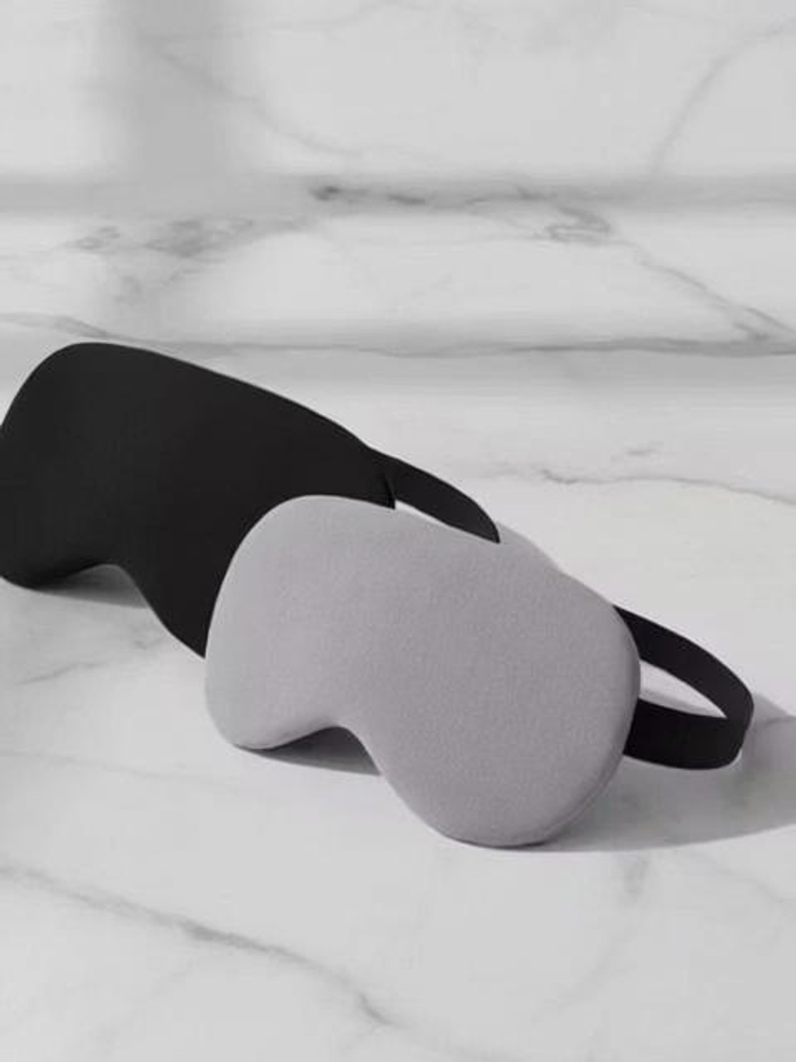 Image of Emutz Relaxation & Eye Pain Relief (Black, Grey) (Pack Of 2) Eye Mask for Sleeping