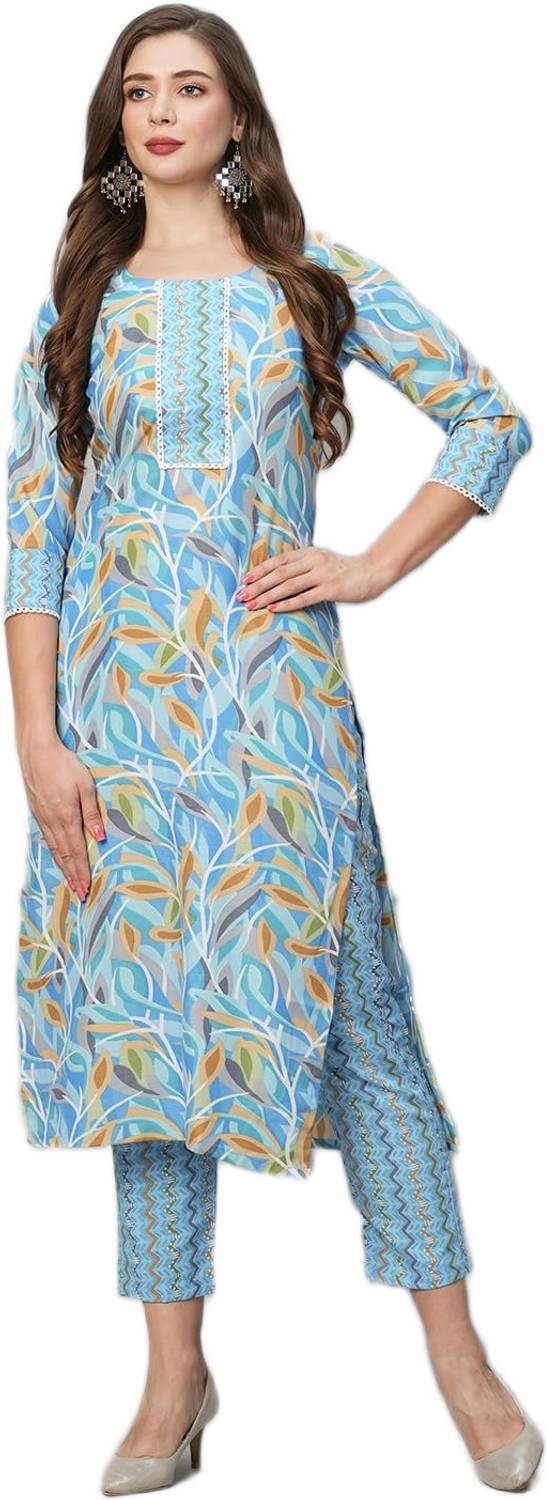 BAMSOM WEAR Women Kurti Pant Set
