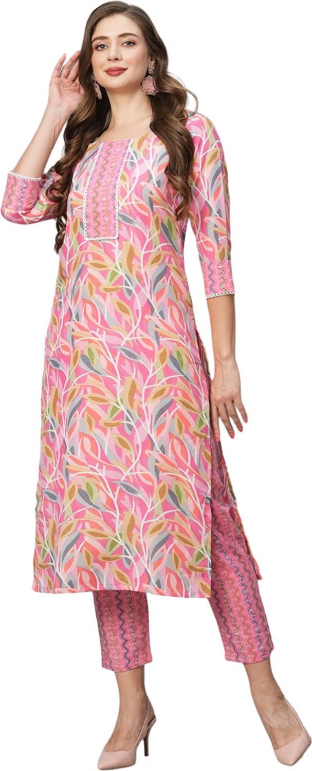 BAMSOM WEAR Women Kurti Pant Set