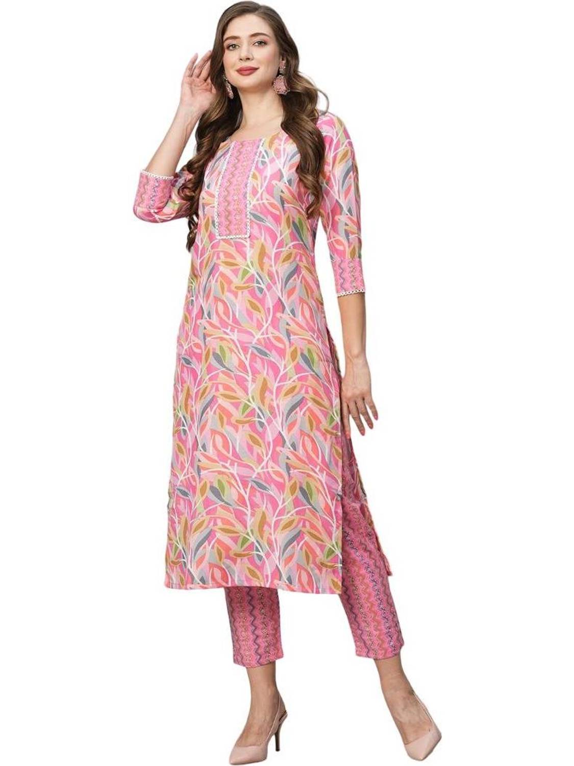 BAMLIZA WEAR Women Kurti Pant Set