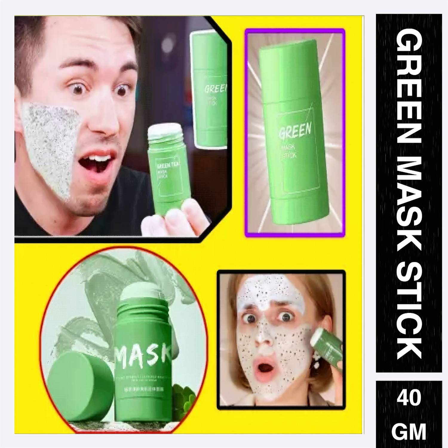 ASHA AGNCY Green Sticks Face Shaping Mask Removing Blackhead face mask Face Shaping Mask  Face Shaping Mask
