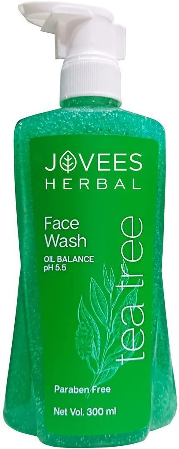 Image of JOVEES Tea Tree Oil Balance Paraben Free (300 ml)) Face Wash