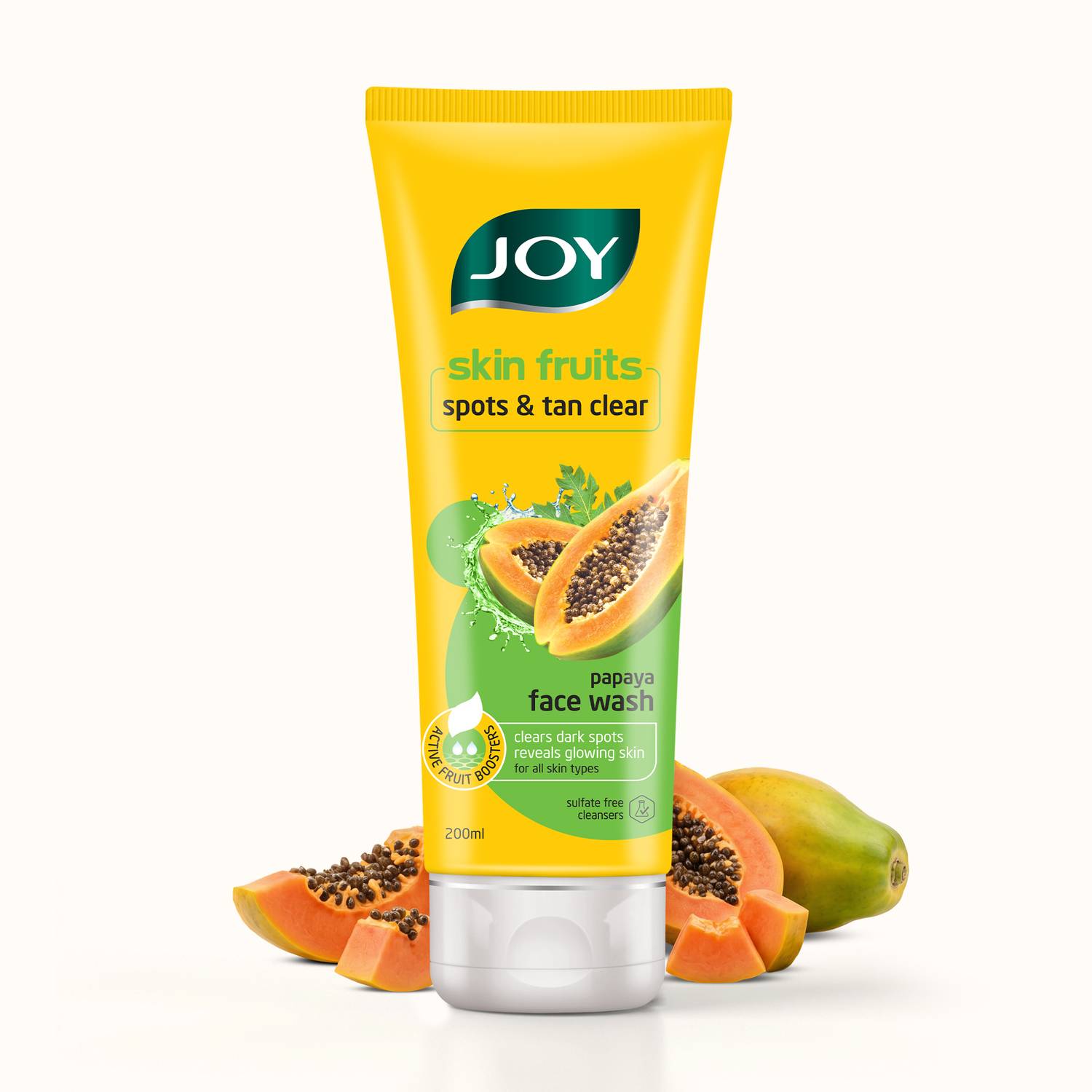 Joy Skin Fruits Papaya Face Wash 200 ml - Image 1