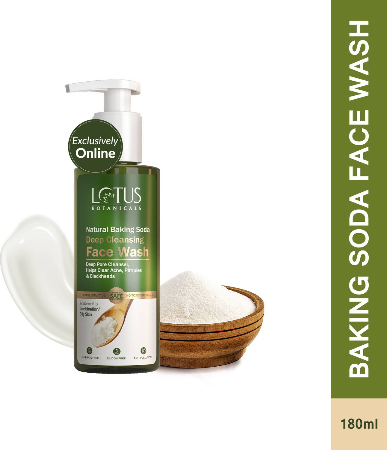 Lotus Botanicals Natural Baking Soda Deep Cleansing Clear Acne