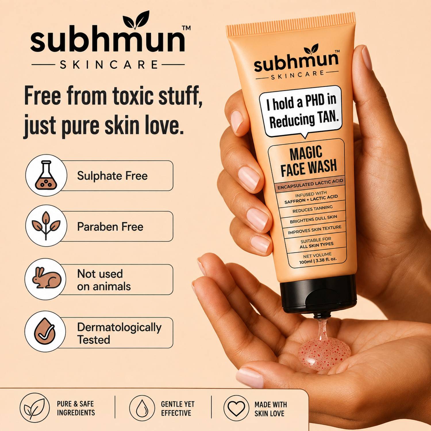 SUBHMUN Magic Face Wash 300ml - Image 3