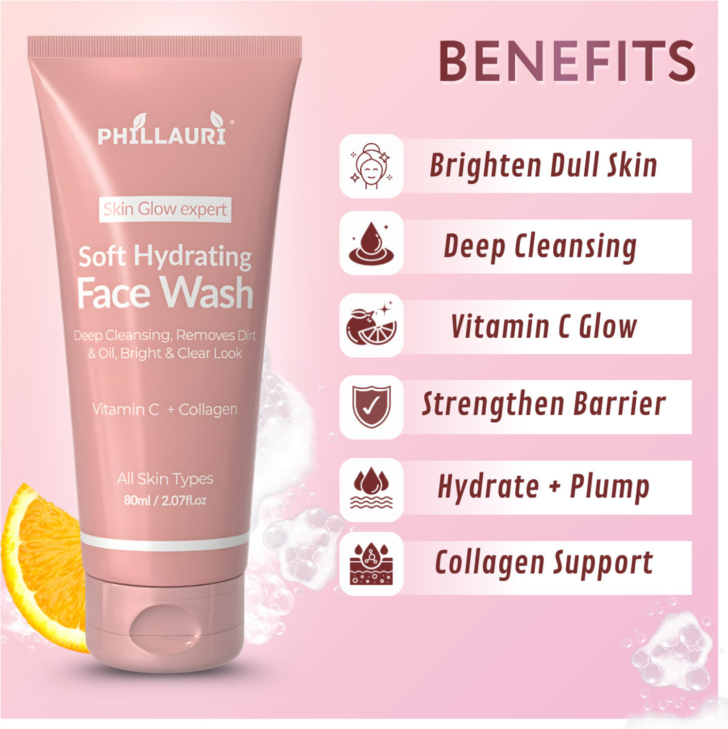 Image of Phillauri Skin Glow Balanced Care for Daily Skin Routine Face Wash