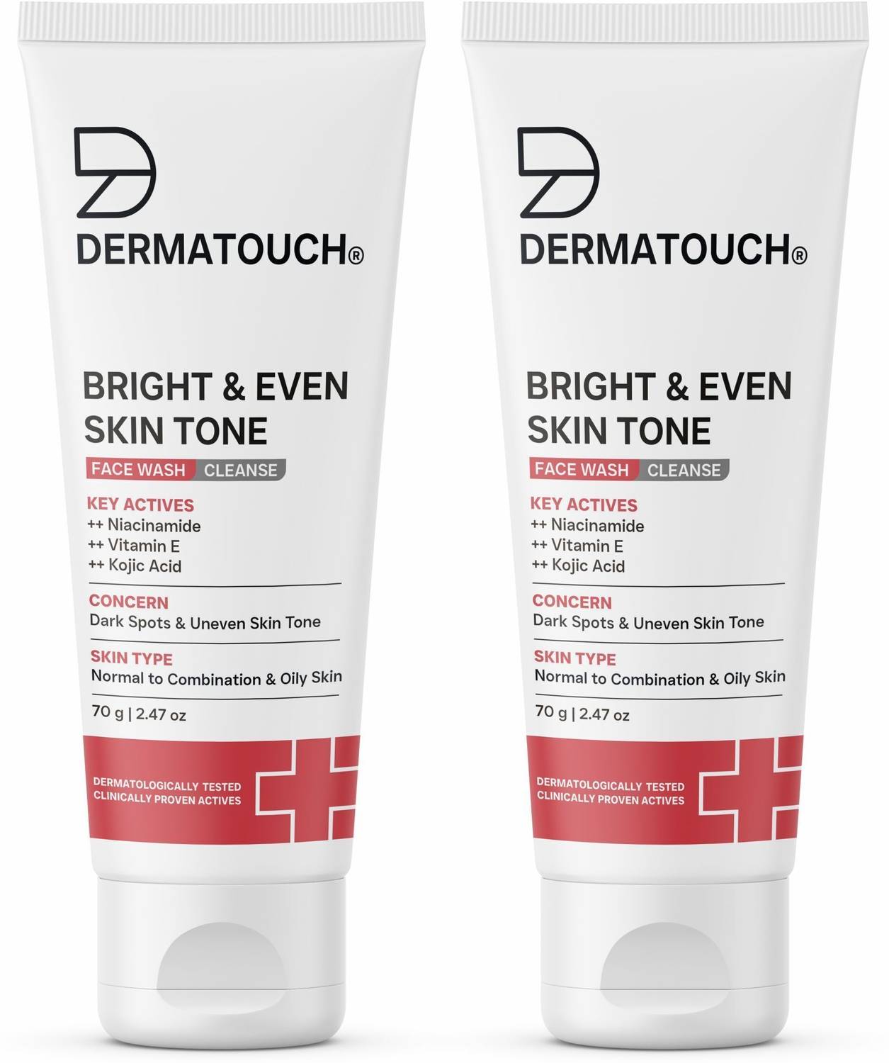 Dermatouch डर्माटच ब्राइट एंड इवन स्किन टोन फेस वॉश PO2 - Image 1