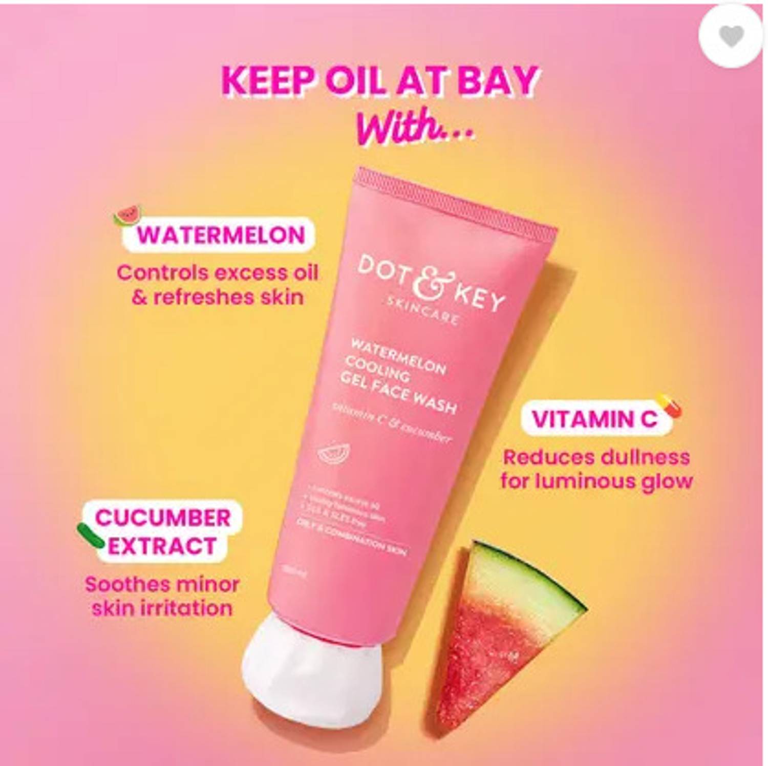 Dot & Key Watermelon Super Glow Gel With Vitamin C,For Glowing - Image 4