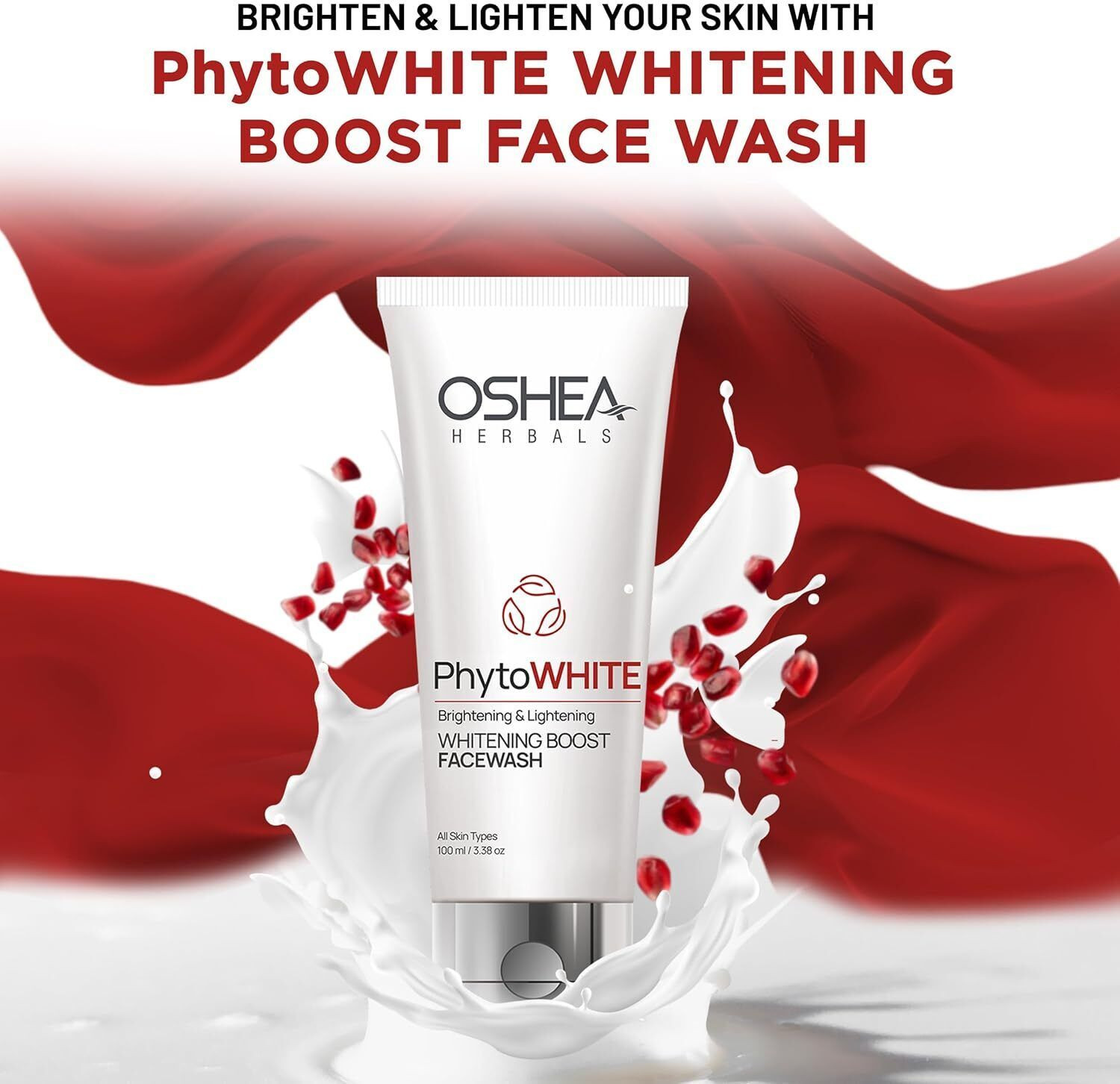 Image of OSHEA PhytoWhite Brightening Facewash for Cleansing & Hydration Face Wash