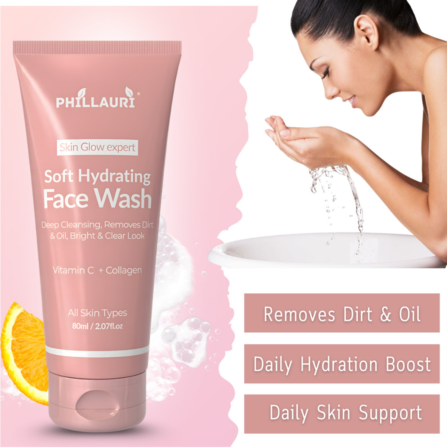 Image of Phillauri Skin Glow Balanced Care for Daily Skin Routine Face Wash