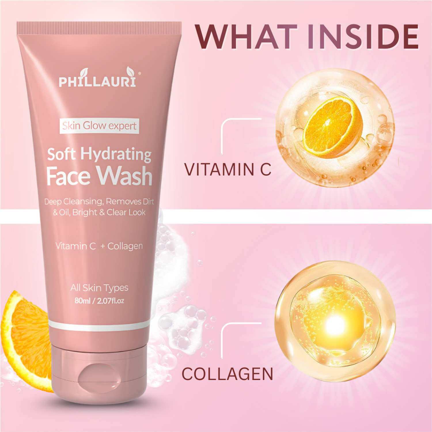 Image of Phillauri Skin Glow Balanced Care for Daily Skin Routine Face Wash