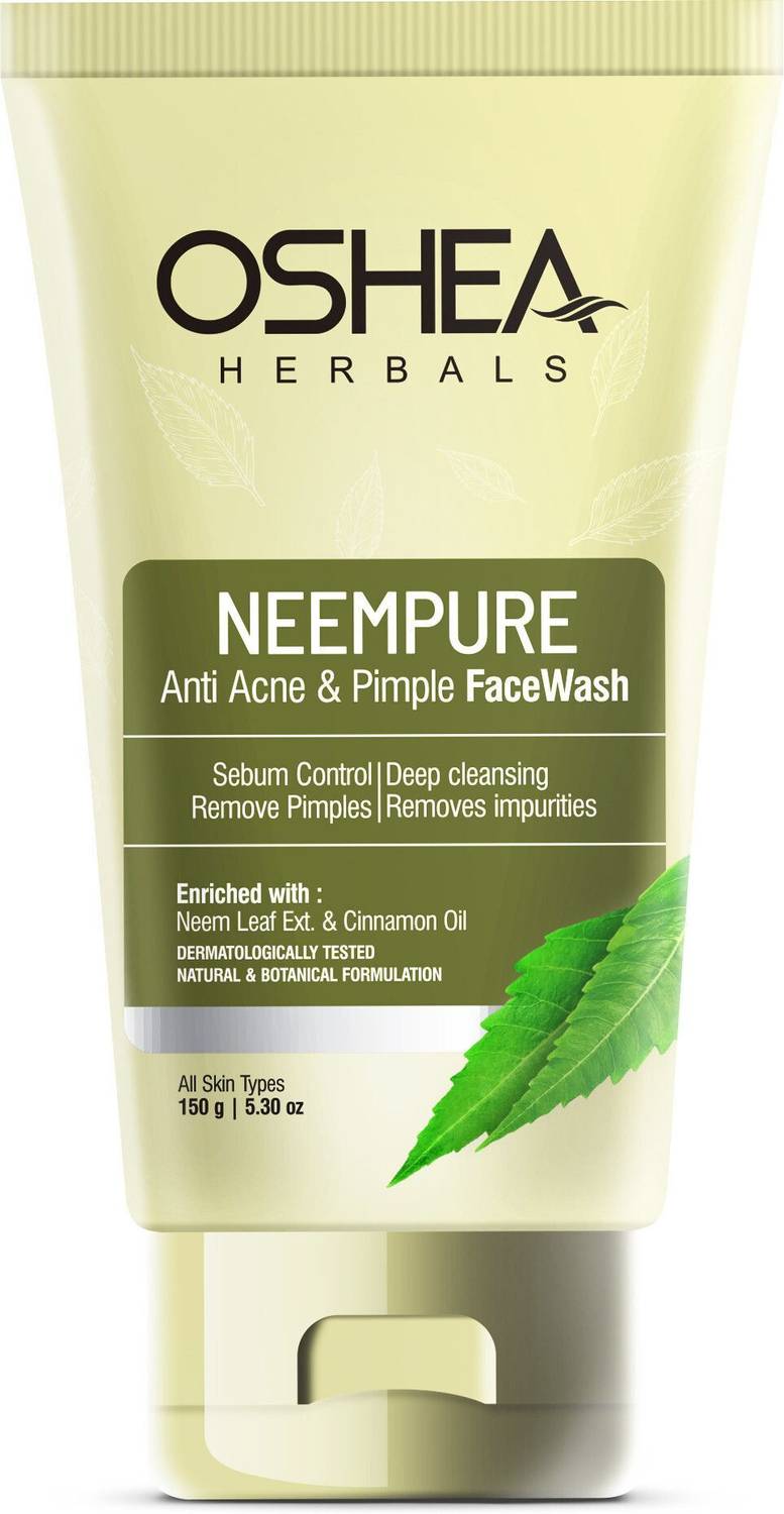 Oshea Herbals Neempure Anti Acne Facewash Reduces Pimples & Hydrates Skin Face Wash