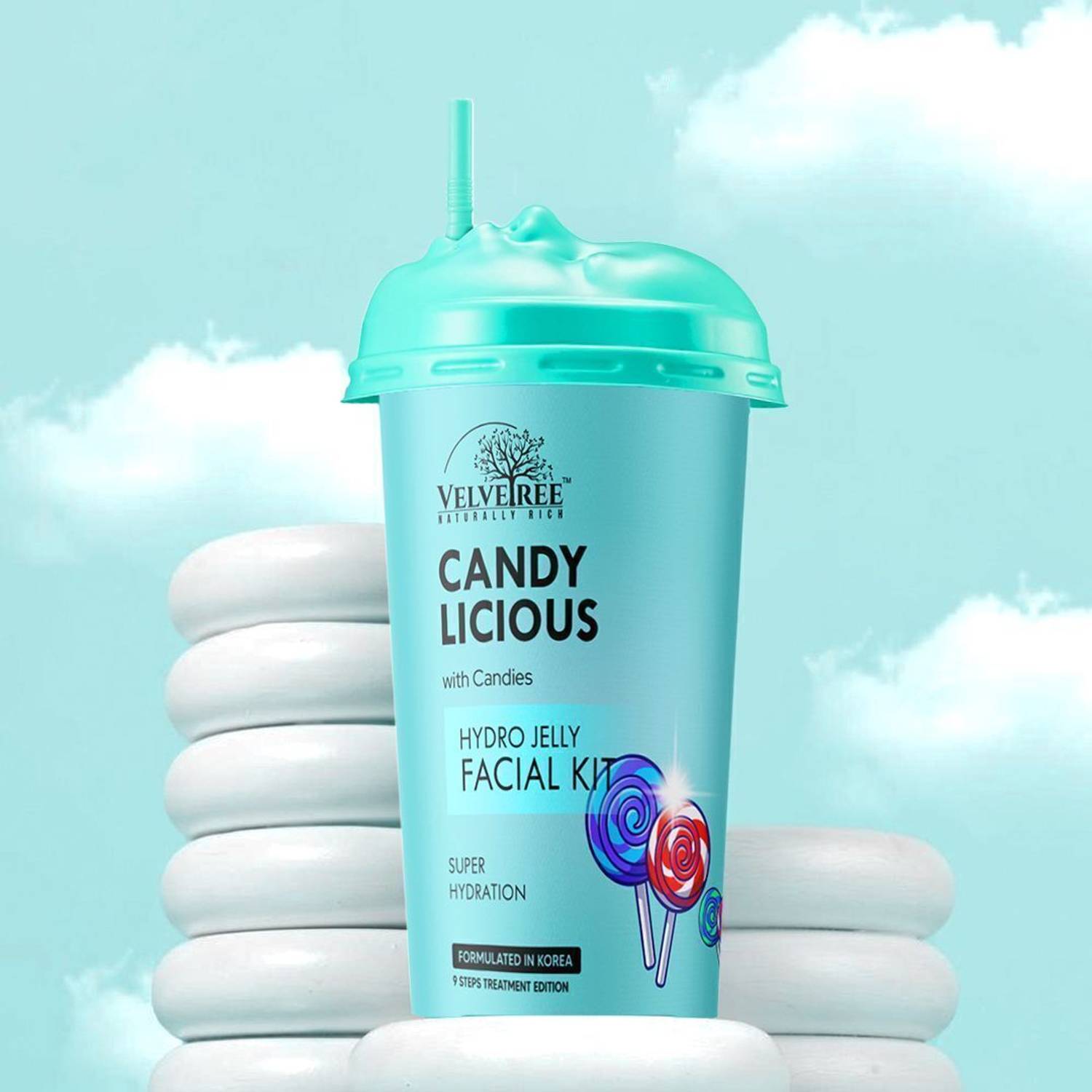 Velvetree Hydro Jelly Facial Kit Candy Licious with candies Super