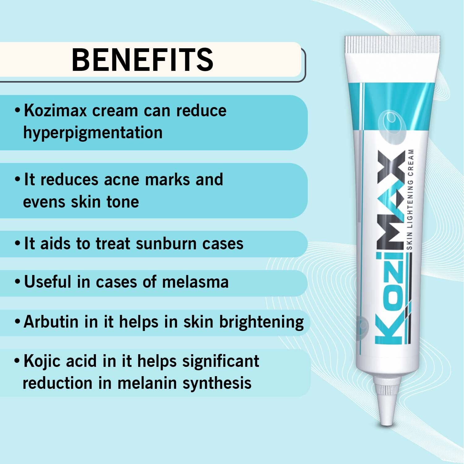 Image of KOZIMAX Skin Lightening Cream 15gm