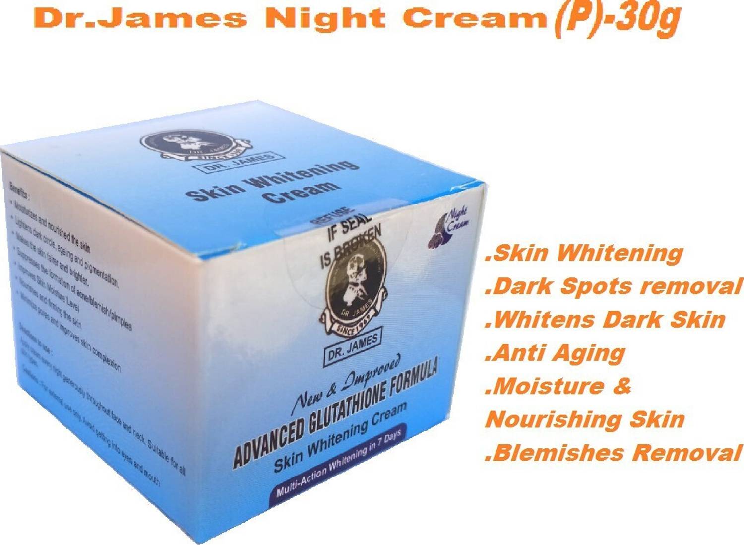 DR JAMES Night Cream For Young Looking &Glowing Skin Price in India
