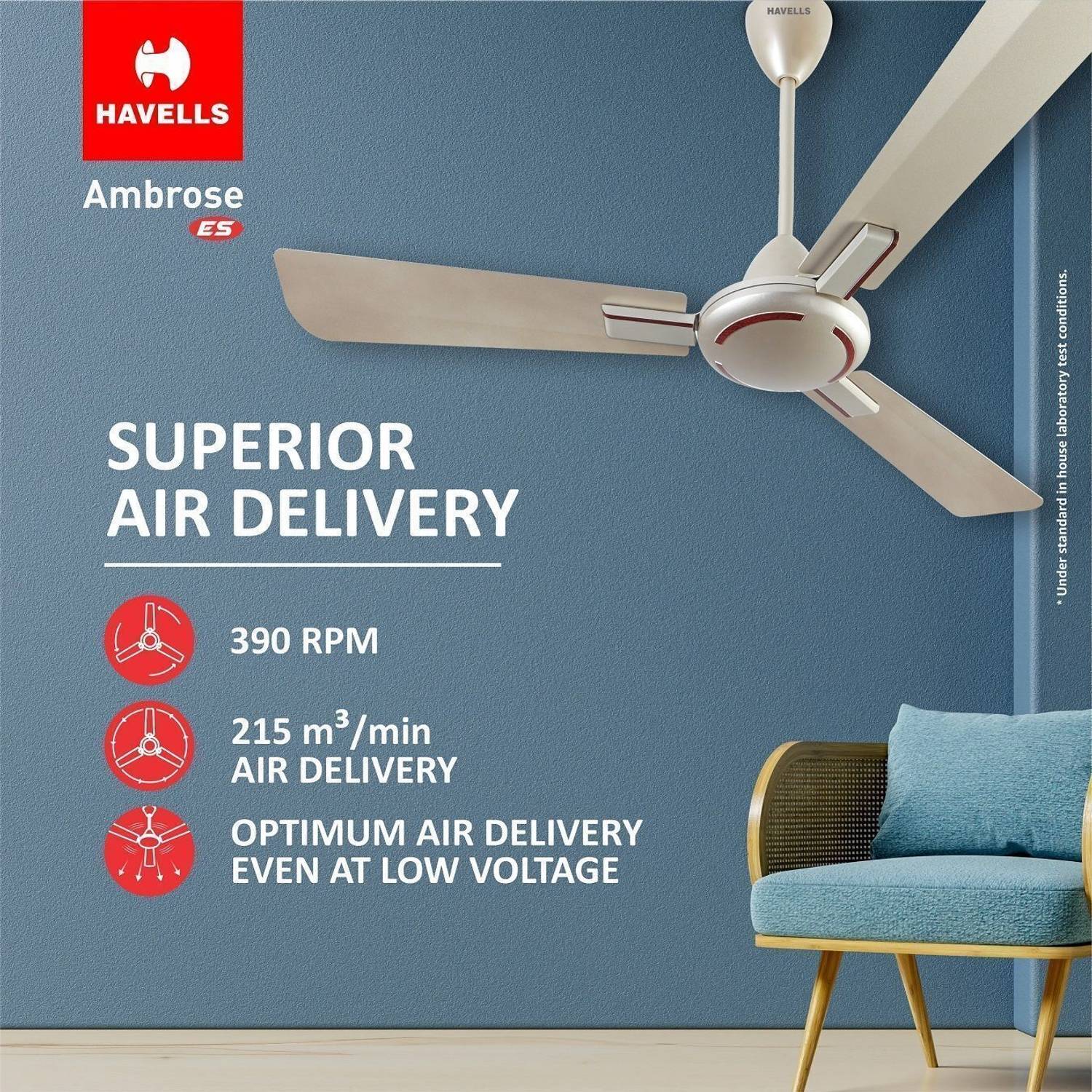 Havells Ambrose HS 1200 mm Ceiling Fan - Image 3