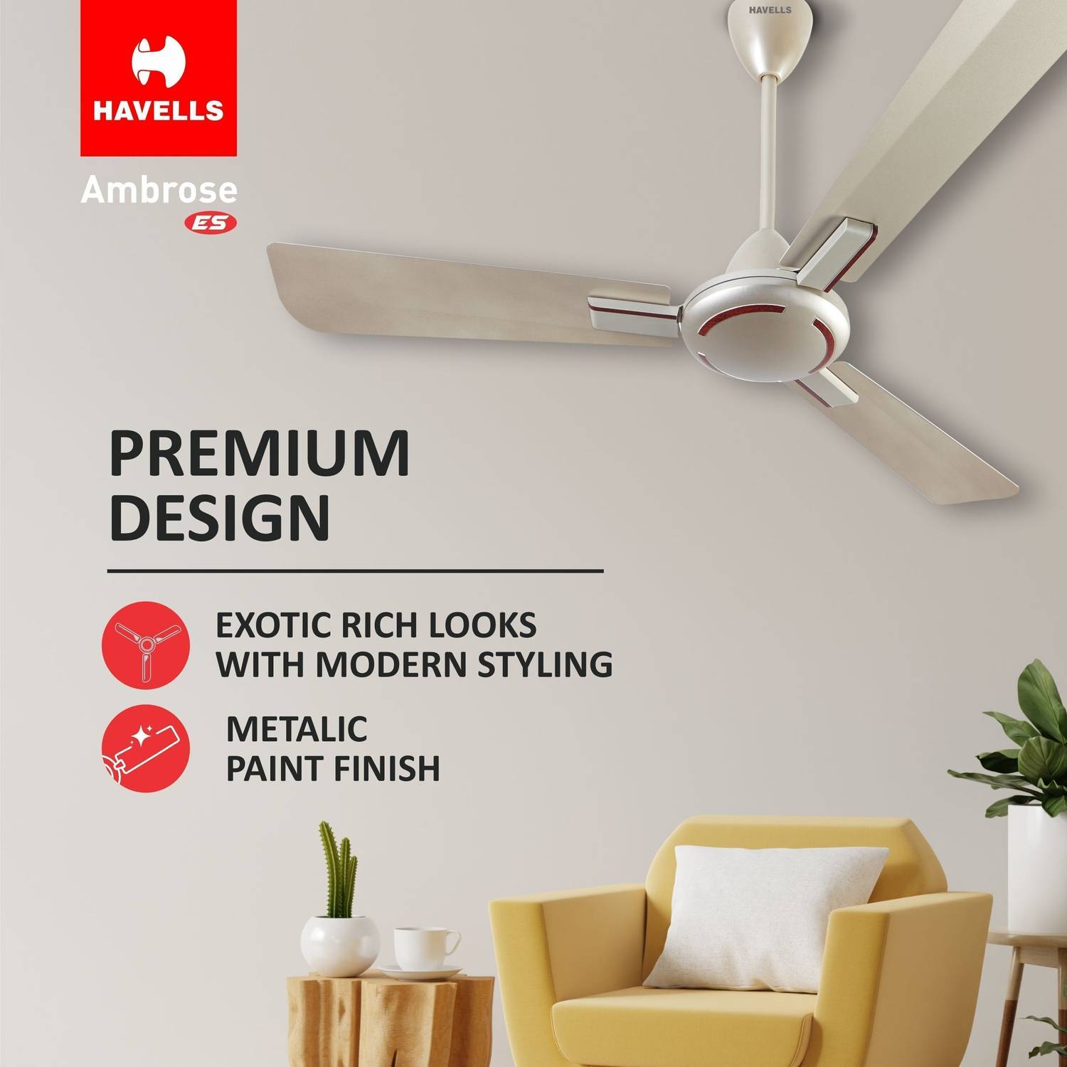 Havells Ambrose HS 1200 mm Ceiling Fan - Image 4