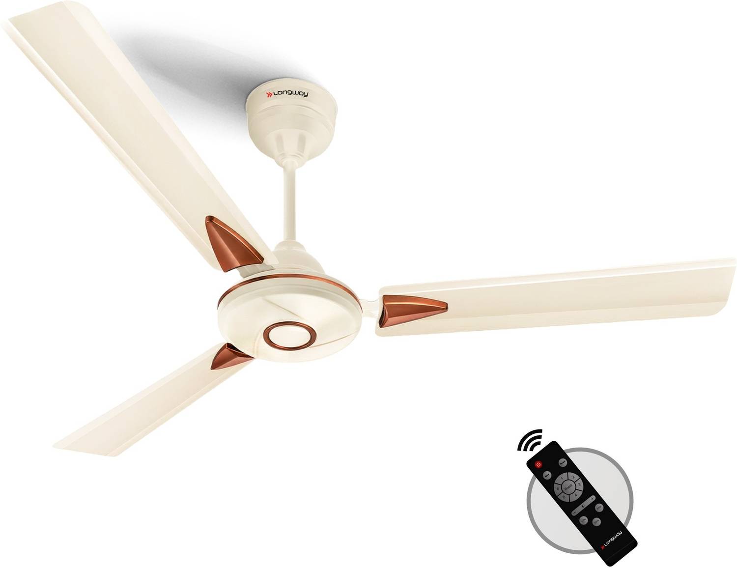 Longway Aero | BLDC Motor | Remote Control | High Speed | Premium with 3 Year Warranty BLDC Motor with Remote 1200 mm Ceiling Fan