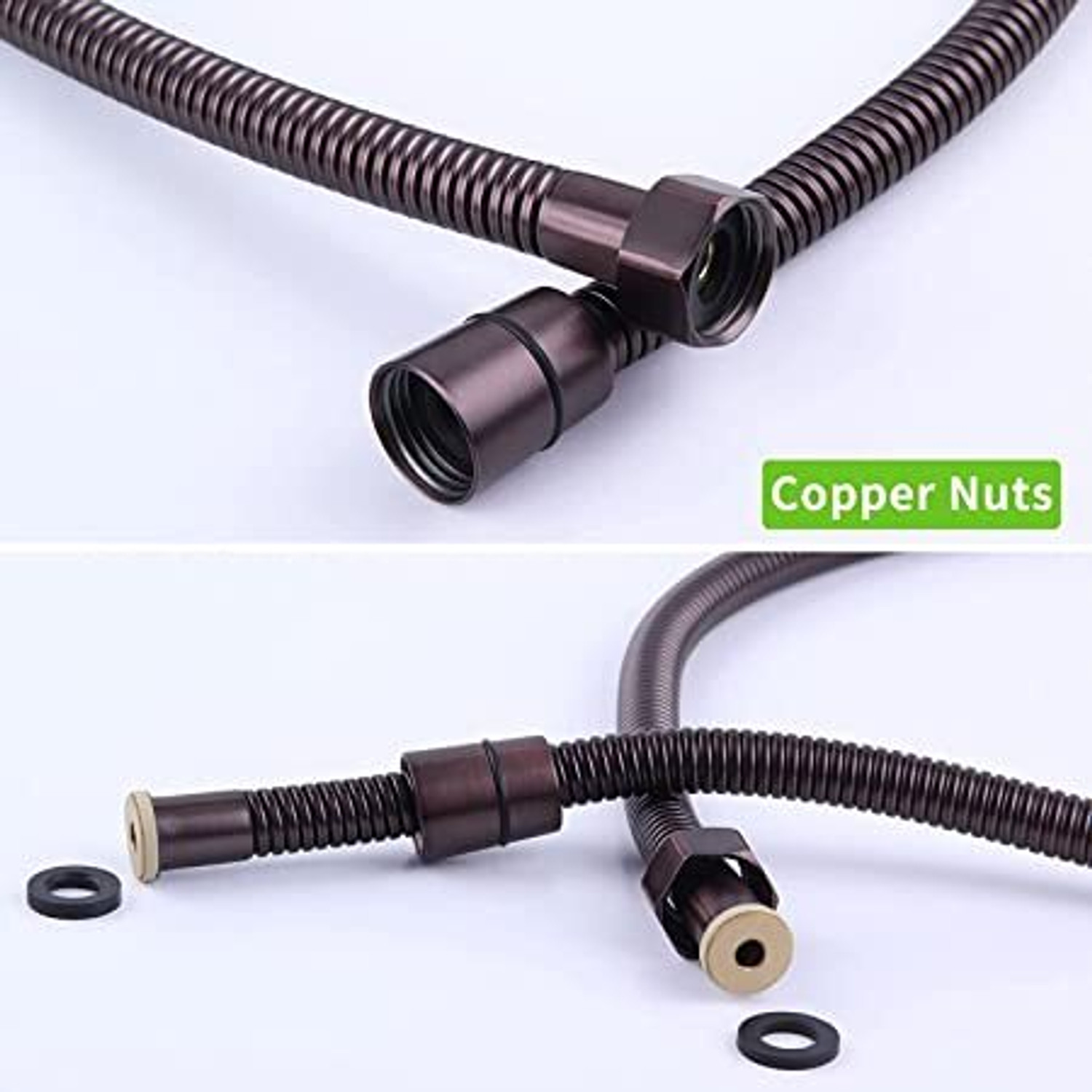 Image of PRARAMBH Stainless Steel 1.5 meter Shower Tube Pipe Hose For Toilet Bidet Faucet Faucet Faucet Stem