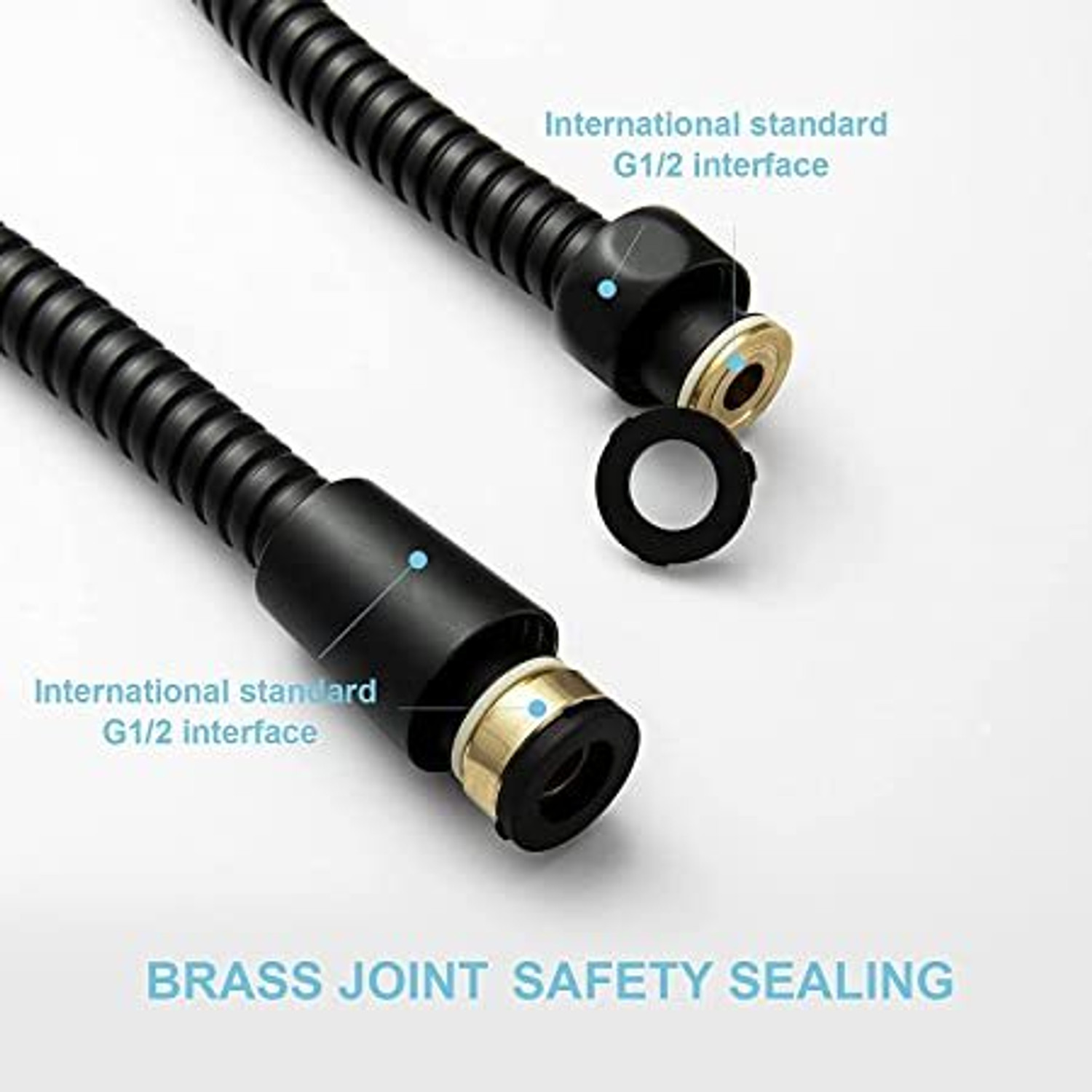 Image of PRARAMBH Stainless Steel 1.5 meter Shower Tube Pipe Hose For Toilet Bidet Faucet Faucet Faucet Stem