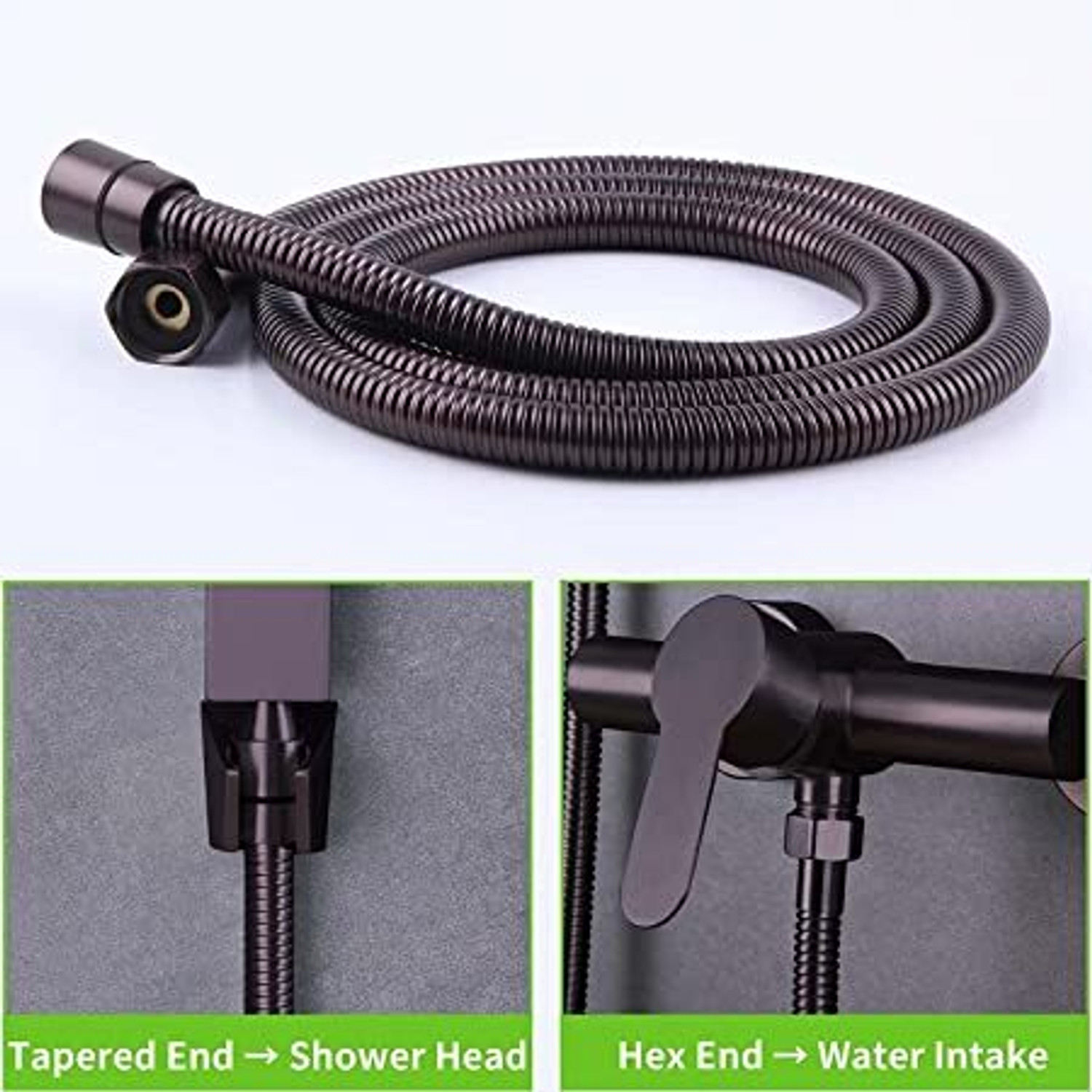 Image of PRARAMBH Stainless Steel 1.5 meter Shower Tube Pipe Hose For Toilet Bidet Faucet Faucet Faucet Stem