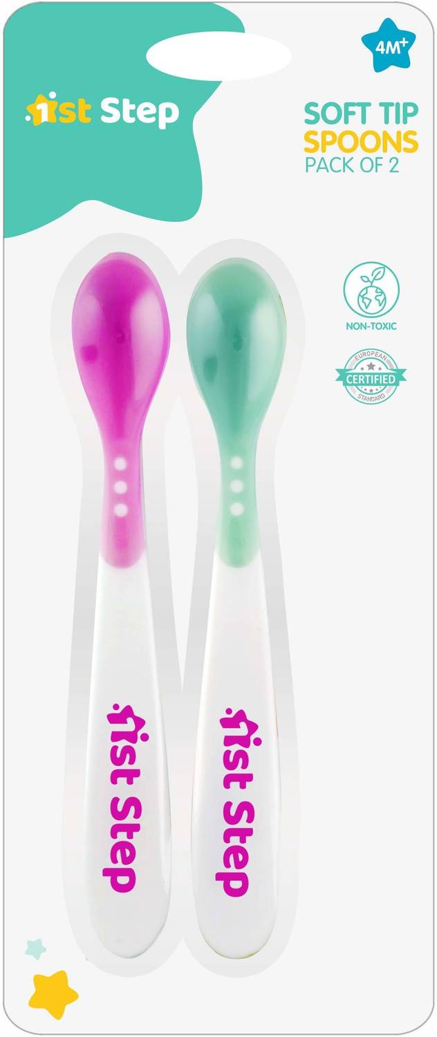 1st Step BPA Free Heat Sensitive Soft Tip Spoon  - Polypropylene