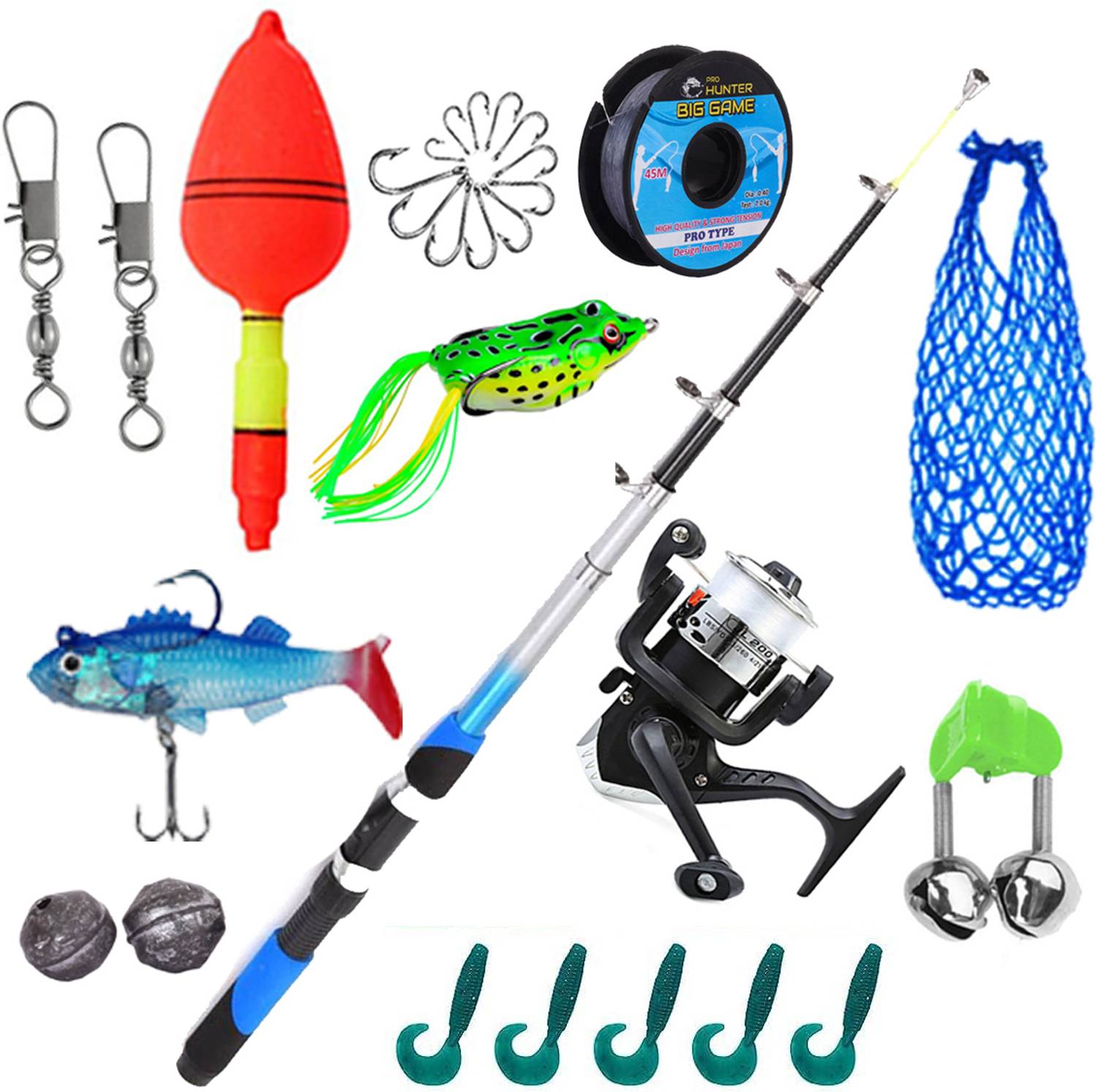 FBC 7 FT Fishing Rod And Reel Including All Type Fishing Combo 2.1