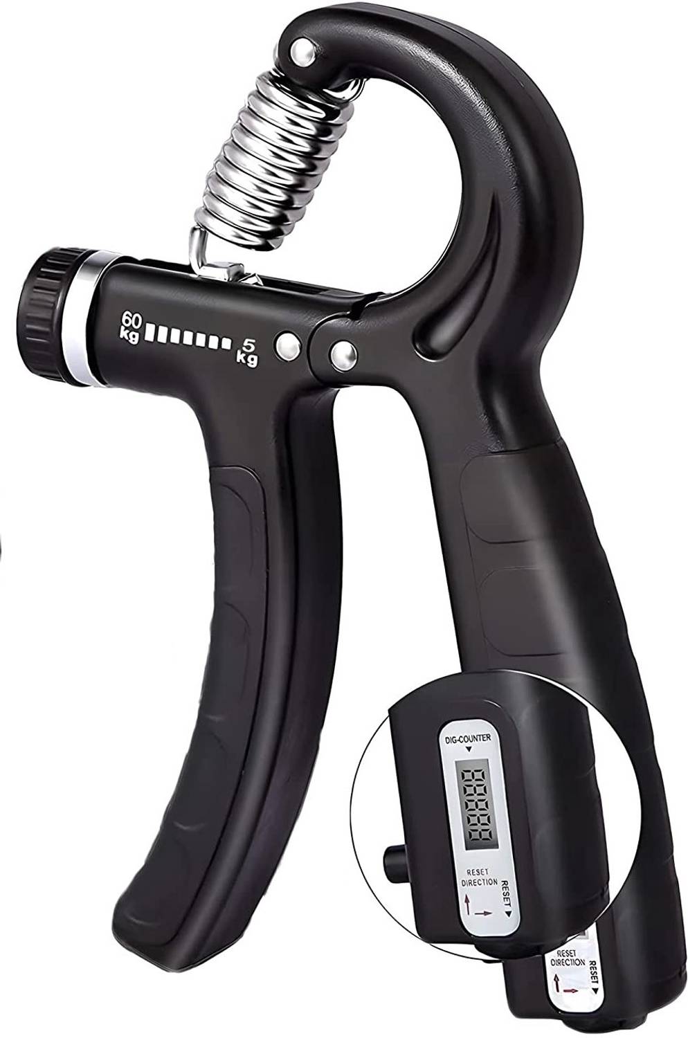 Afpin Hand Strengthener Counter | Finger Exerciser| Spring Hand Exerciser with Counter Hand Grip/Fitness Grip