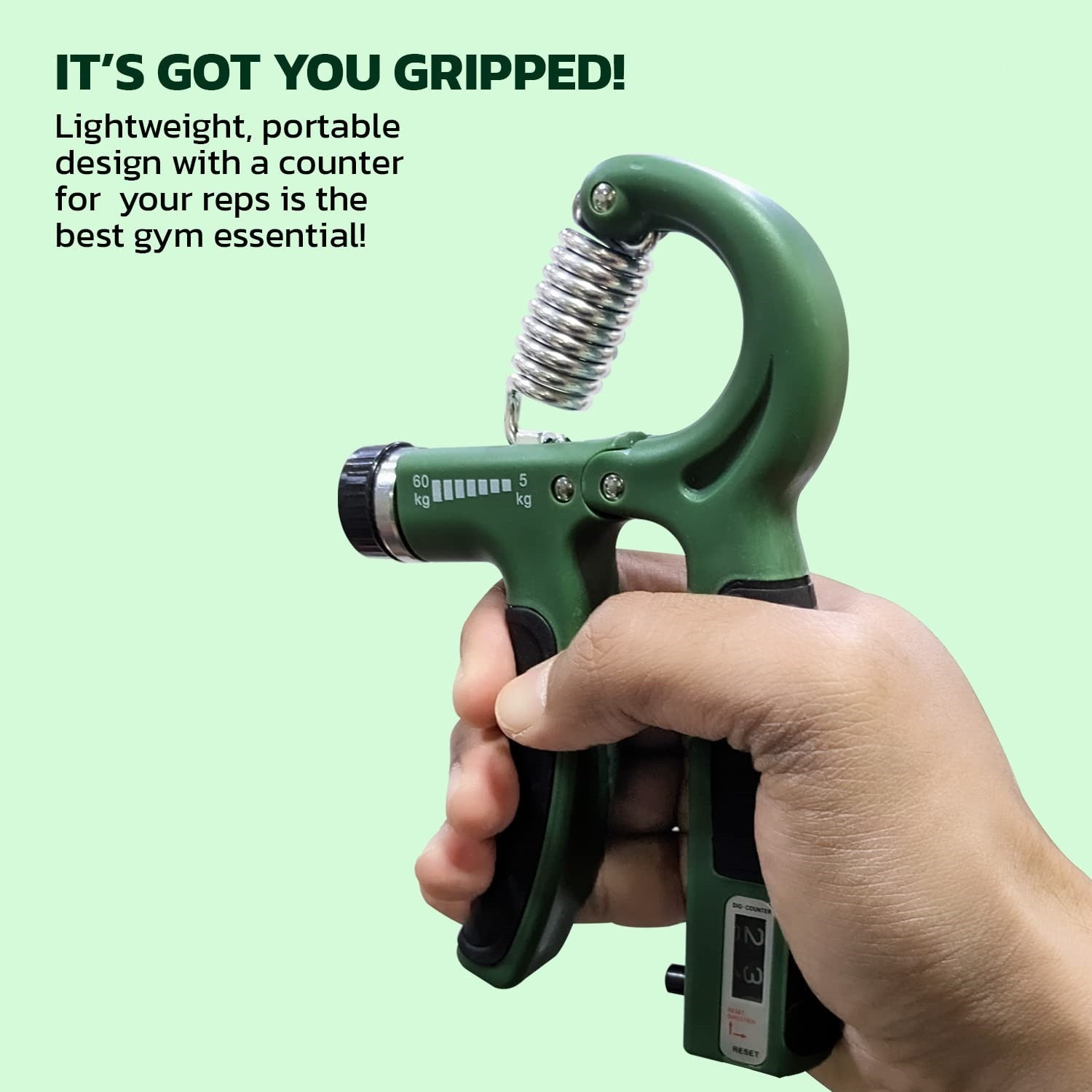 Image of Pheonix Hand Grip Strengthener Gripper With Rep Counter Fingers Exercise Workout Hand Grip /Fitness Grip