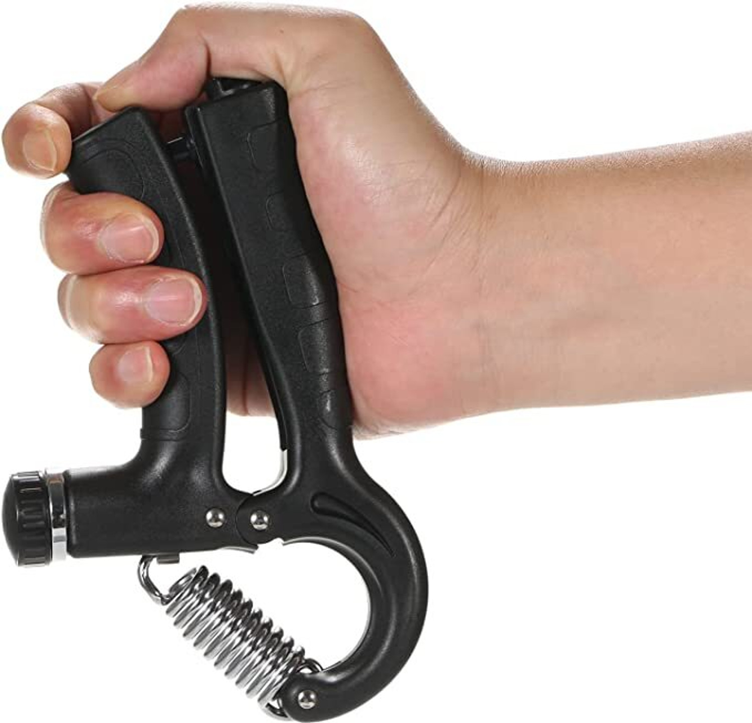 Image of Fitness Reality Adjustable Hand Grip Strengthener with Resistance Dial and Rep Counter. Hand Grip /Fitness Grip