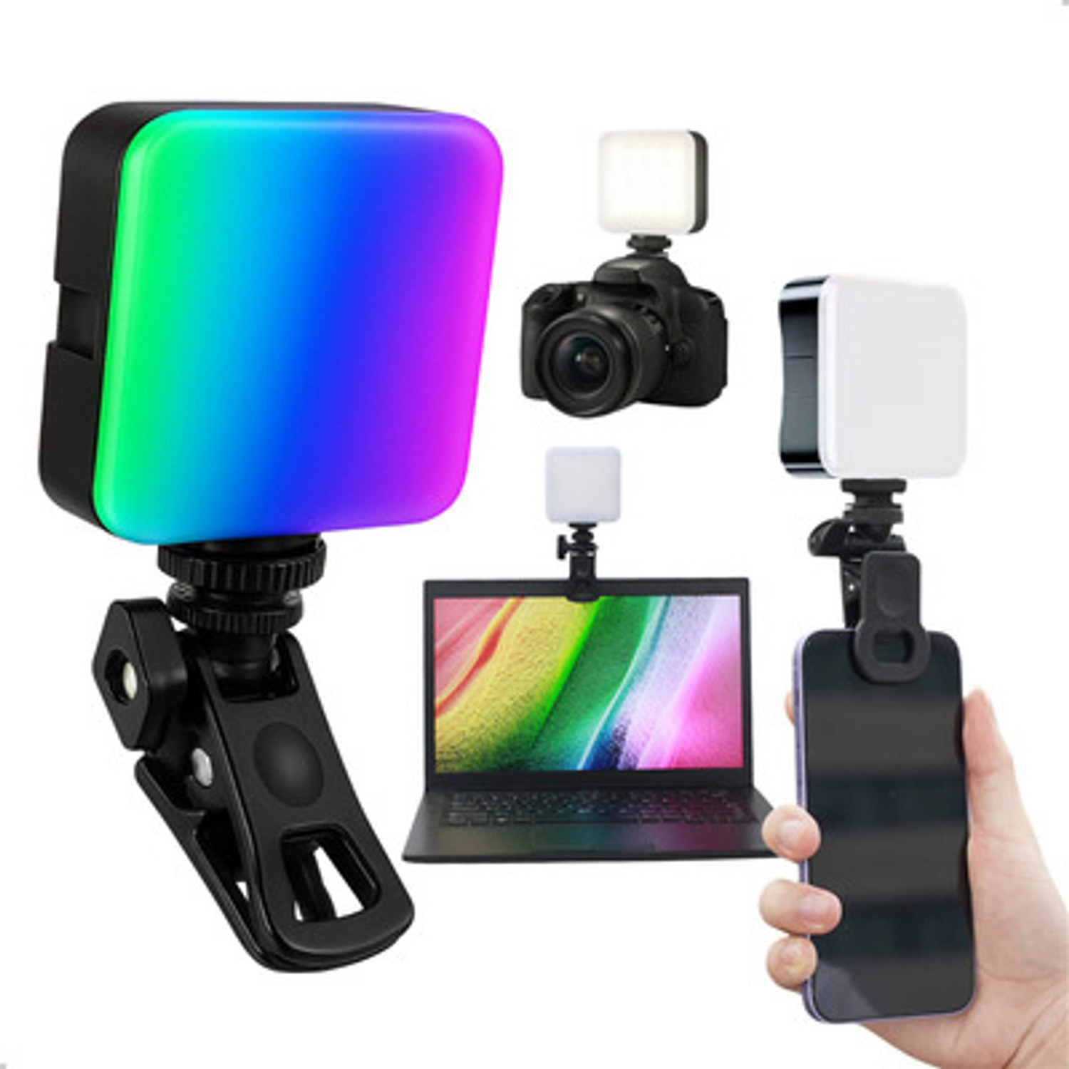 Image of Worricow Buy RGB Video, LED Camera Light 360 Full Color Portable with Rechargeable Flash