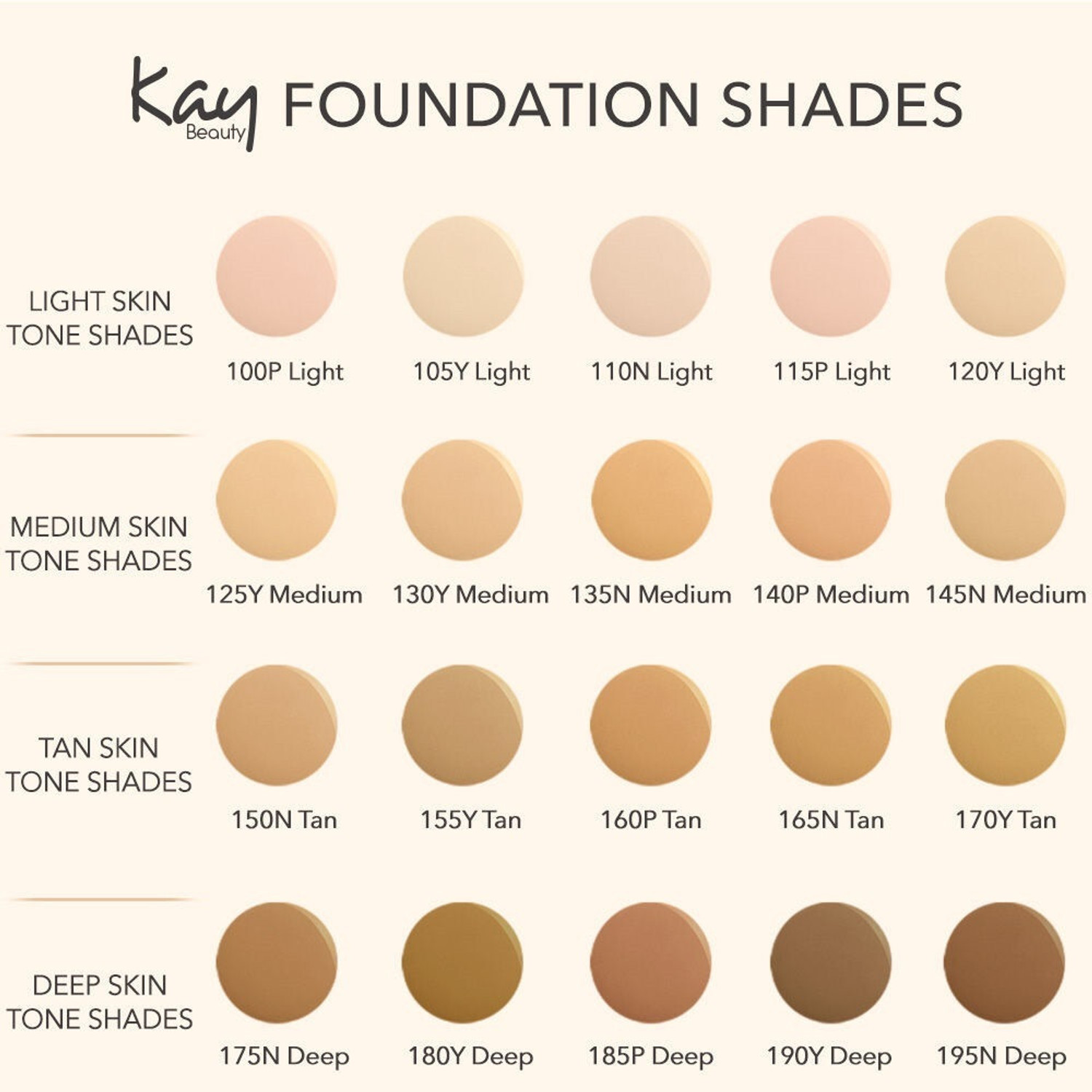 Image of Kay Beauty Hydrating Foundation 125Y Medium (30g) Foundation