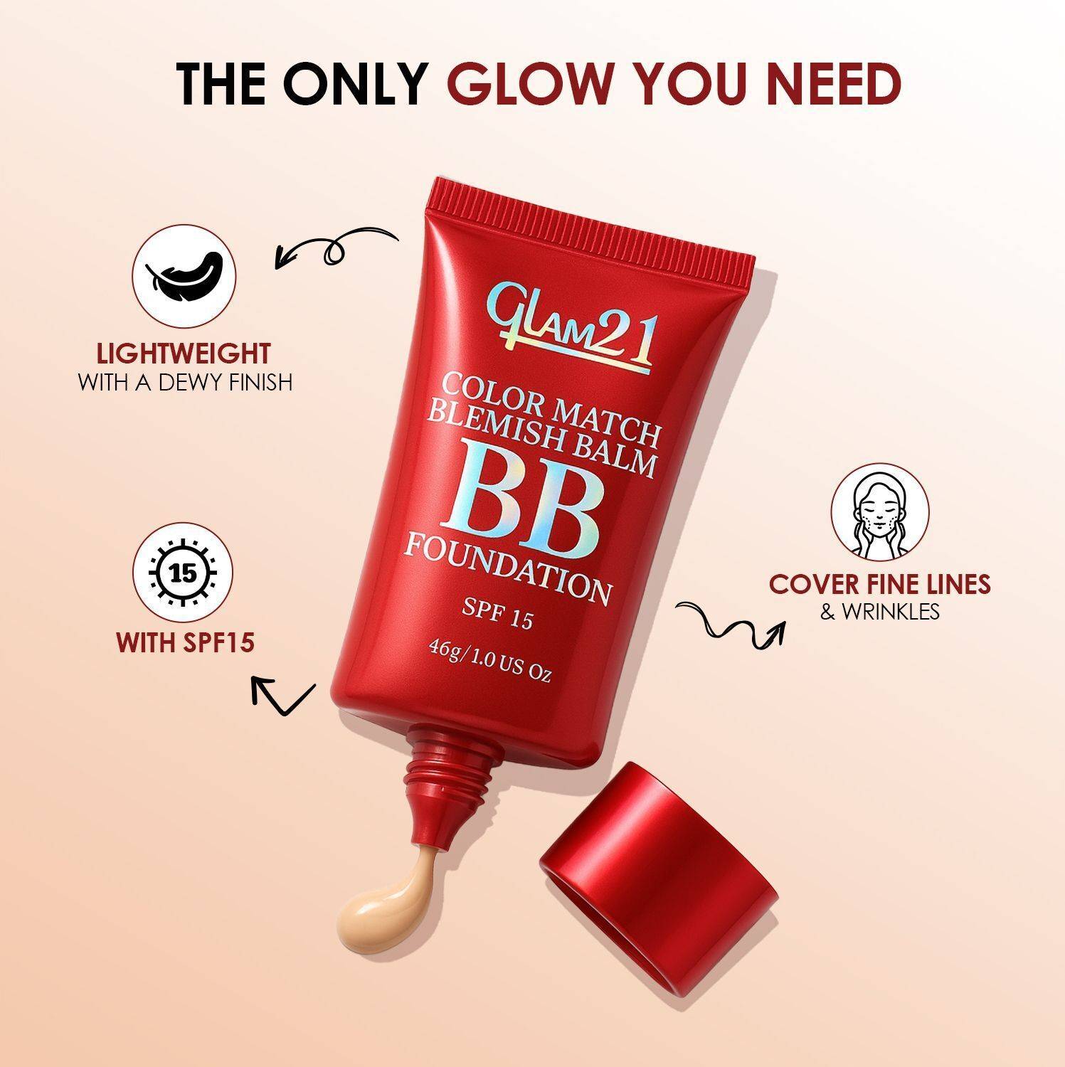 Glam21 Color Match BB Foundation SPF15 - Image 2
