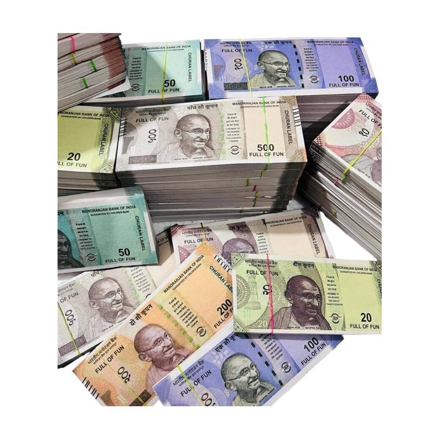 BBS DEAL (11*6=66 )New pack of nakli not for kids Fake Note nakli notes 10,20,50,100,200,500,each Gag Toy