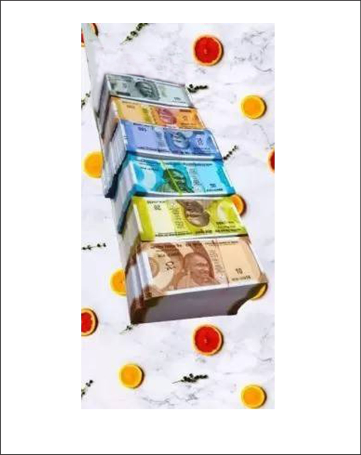 Image of FIER Playing Indian Currency Fake Note Fake currency Note Gag Toy