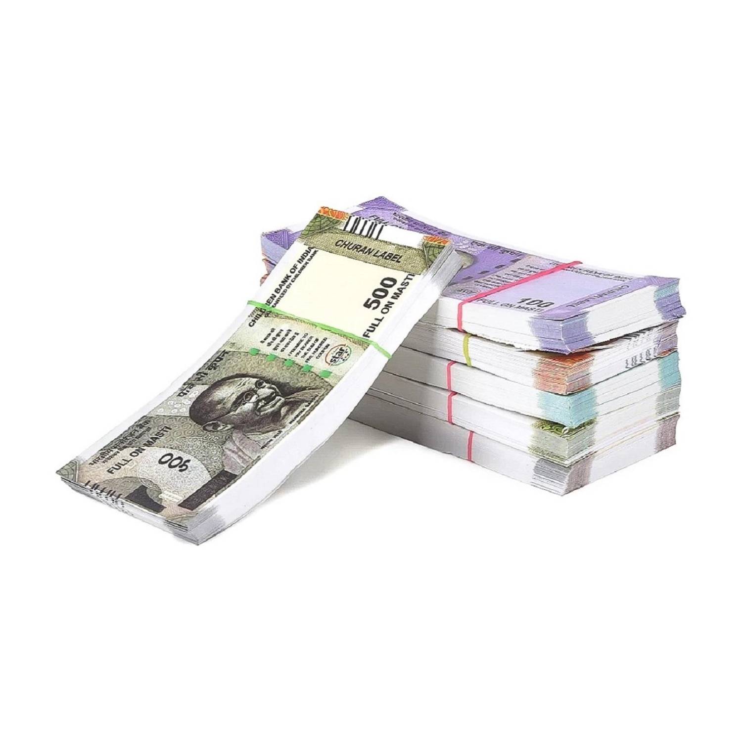 4GX Combo (8 Each x 6=48 Nakli Note) Playing Indian Currency Notes for Fun Paper Kids churan wale Note (Nakli Note-10,20,50,100,200,500 ) Children Currency Gag Toy