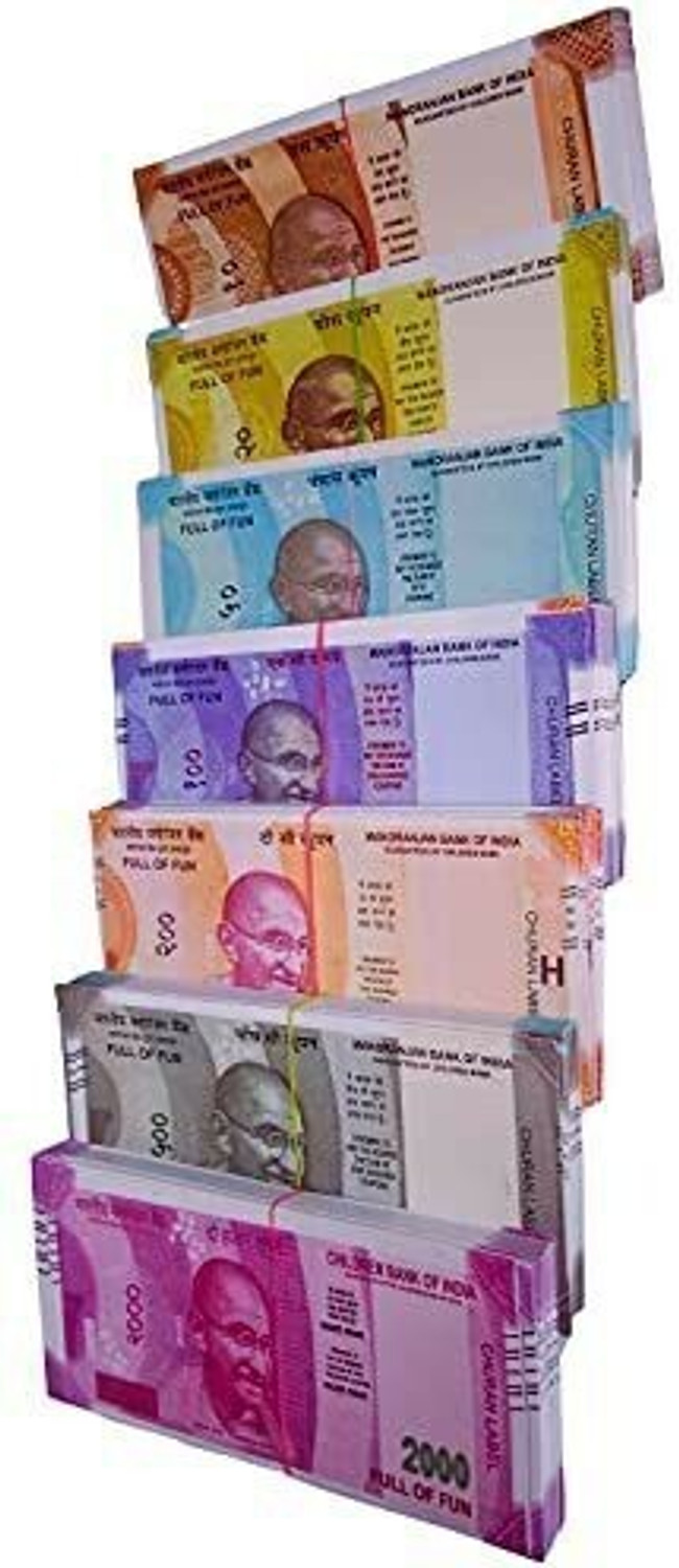 Image of FIER Playing Indian Currency Fake Note Fake currency Note Gag Toy