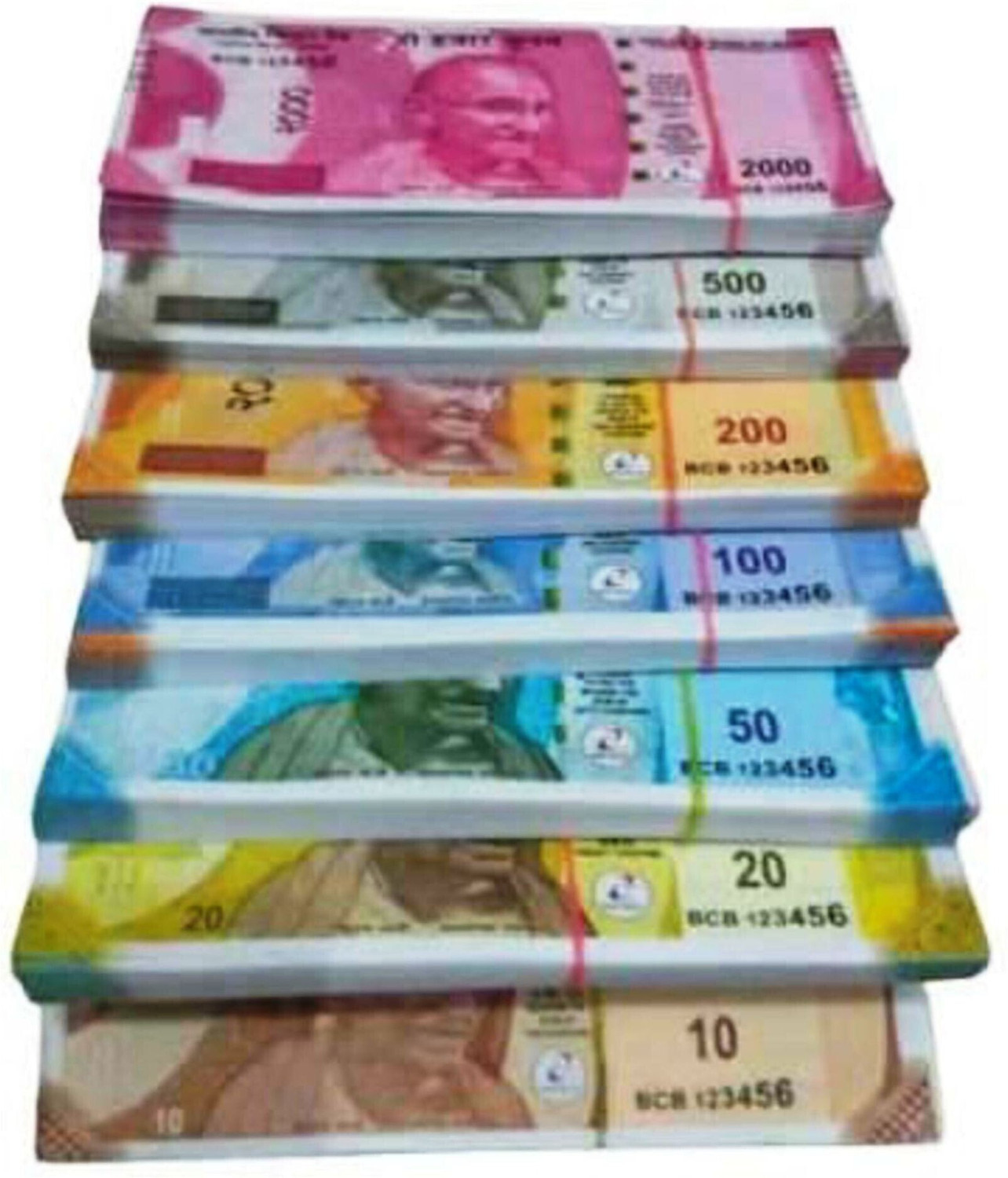 Image of FIER Playing Indian Currency Fake Note Fake currency Note Gag Toy