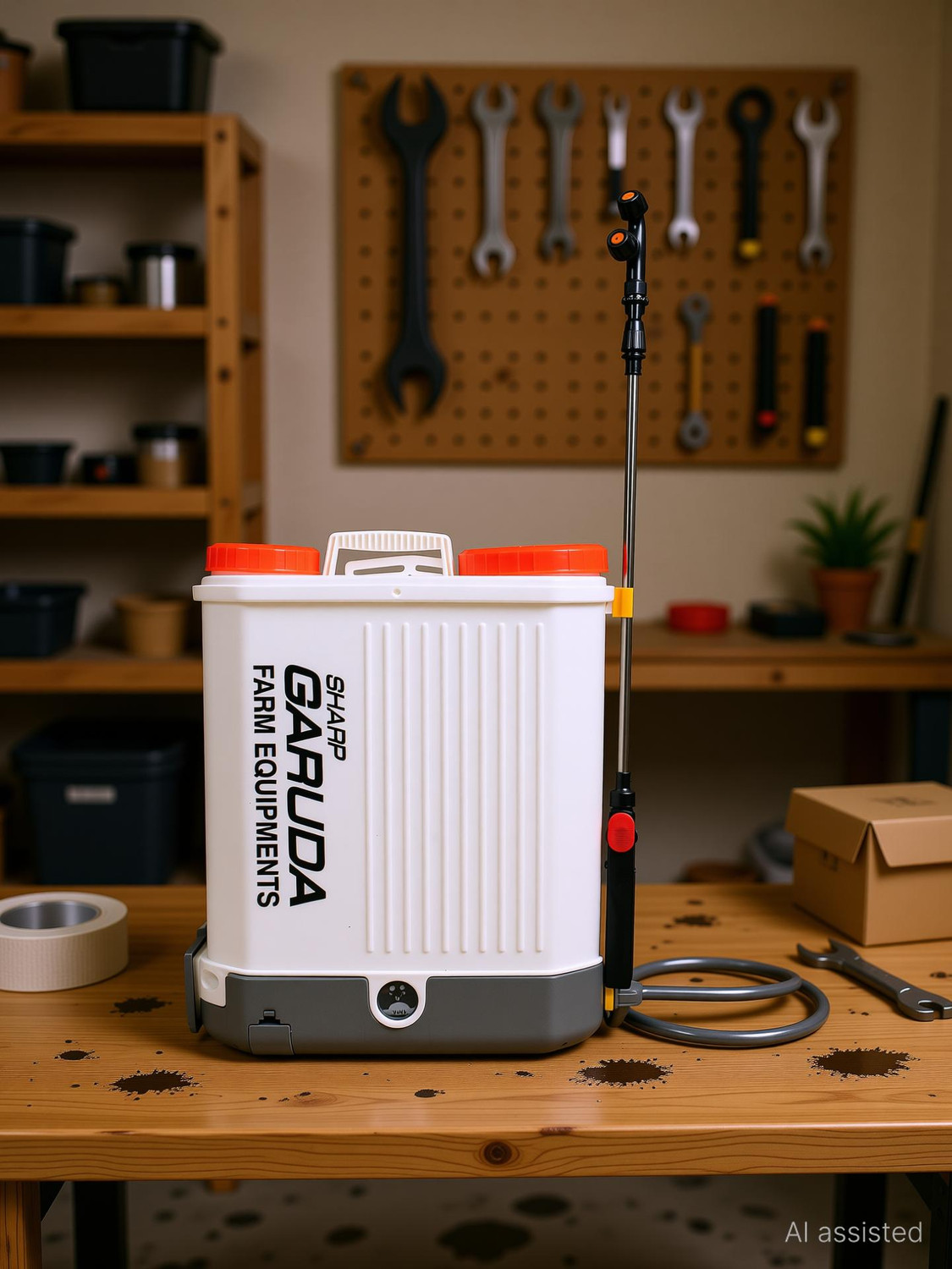 Image of Sharp Garuda Agriculture Battery Sprayer Machine Pump|Home Garden Plants Pesticide 16 L Backpack Sprayer