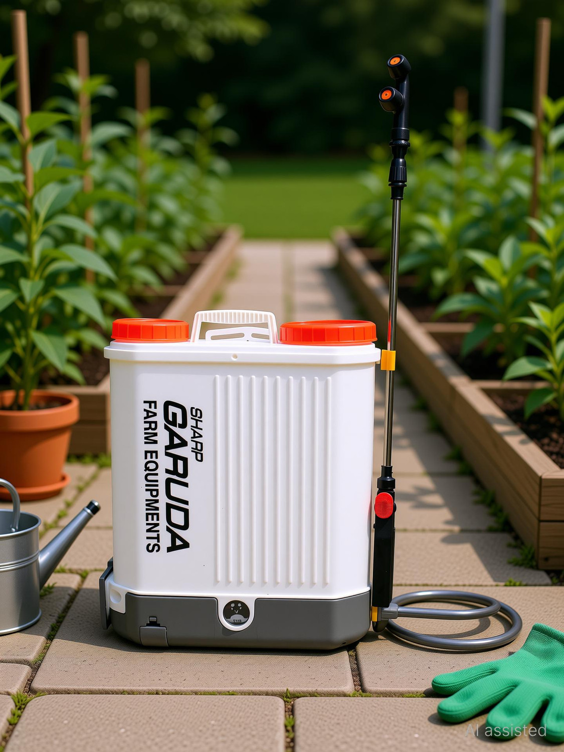 Image of Sharp Garuda Agriculture Battery Sprayer Machine Pump|Home Garden Plants Pesticide 16 L Backpack Sprayer